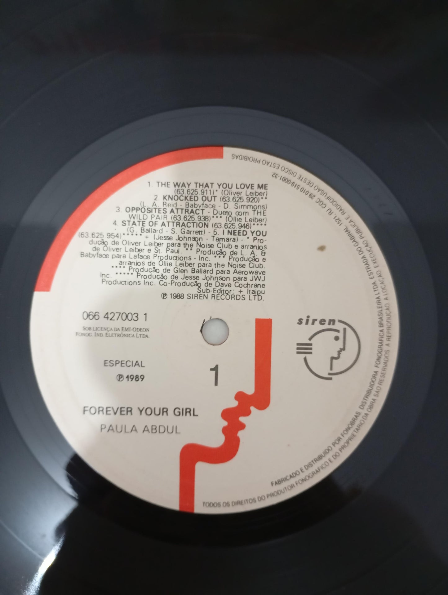 Lp Vinil Paula Abdul Forever Your Girl Com Encarte