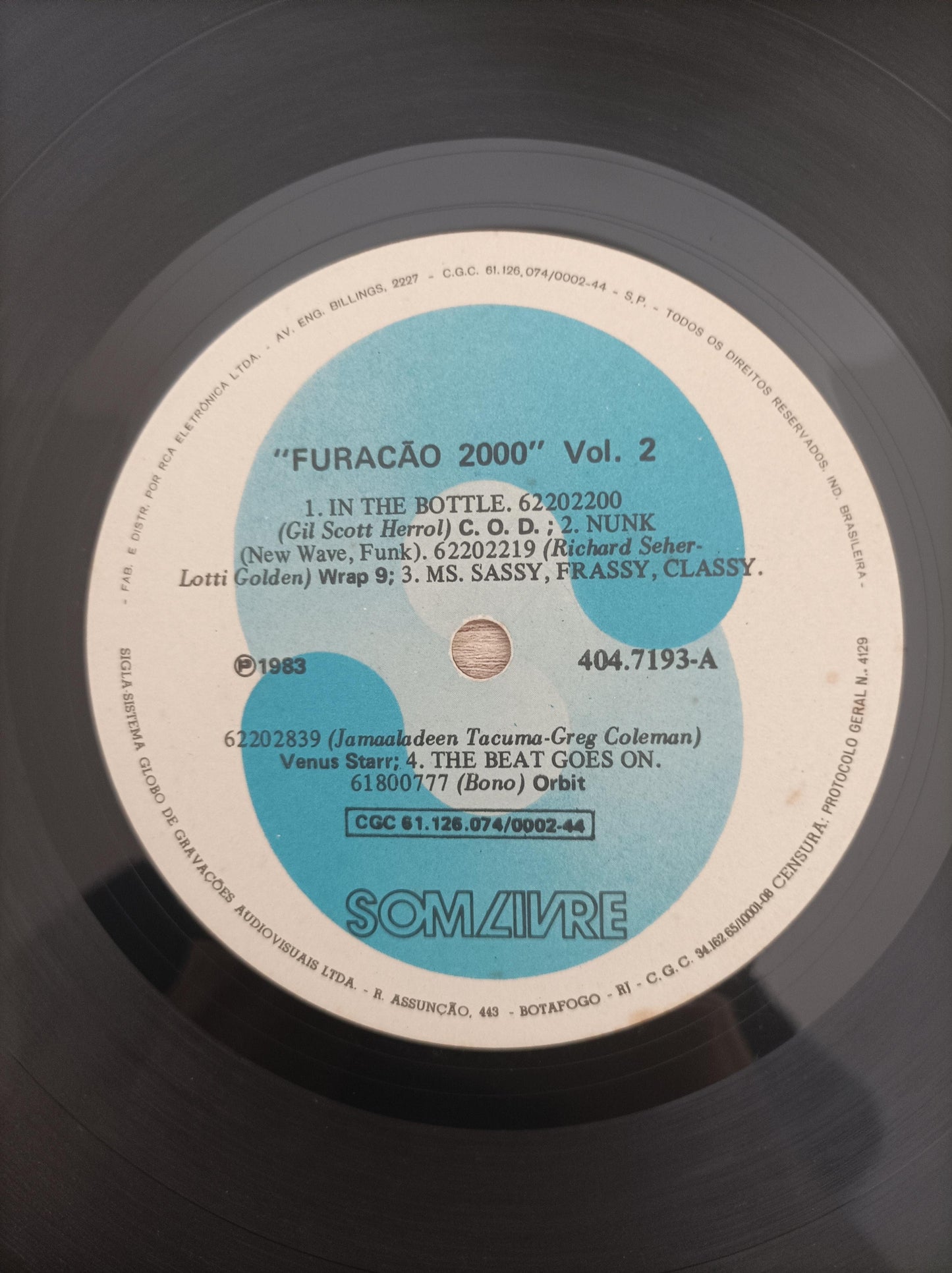 Lp Vinil Furacão 2000 Vol. 2