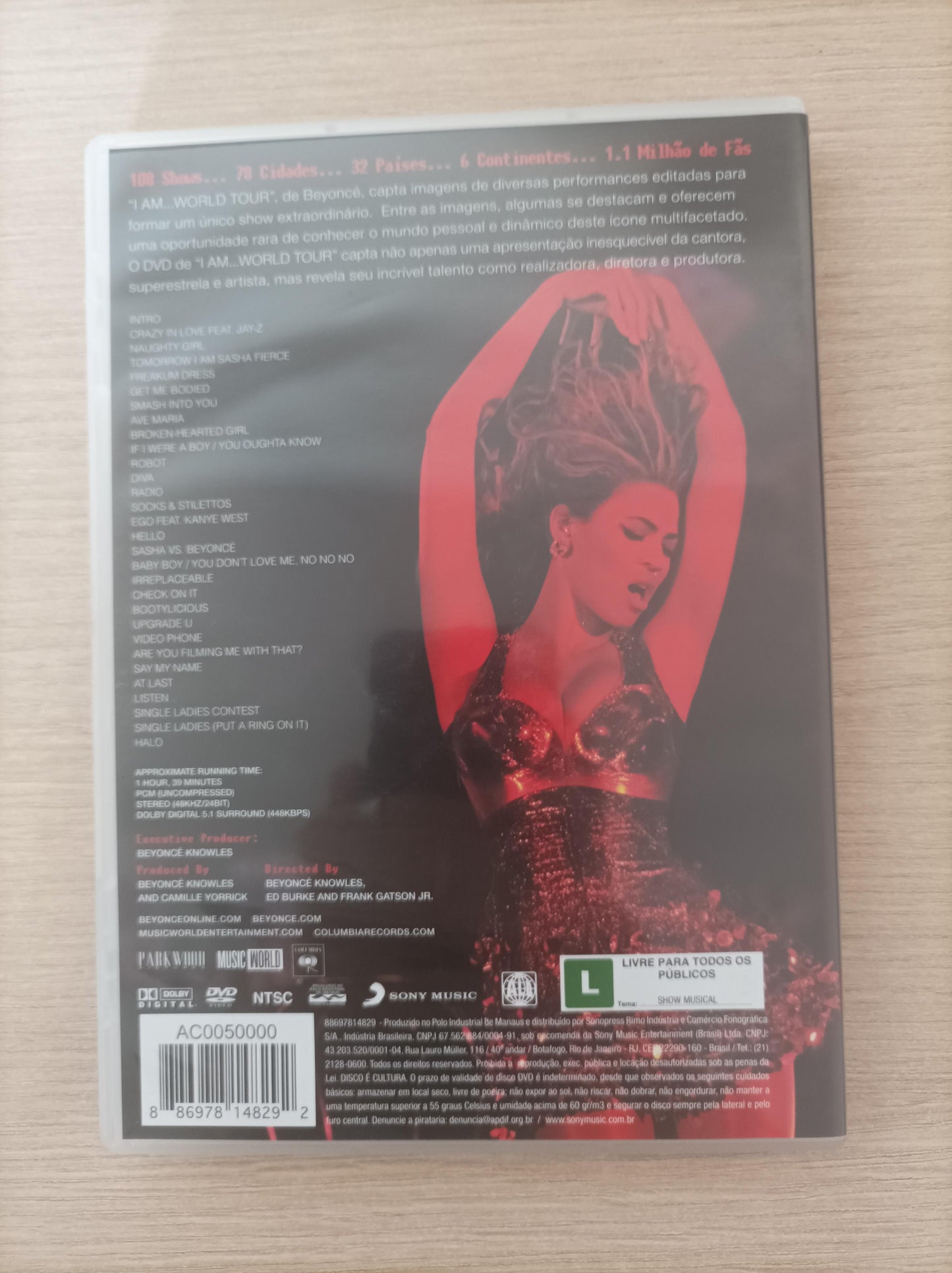 DVD Beyonce I am world tour