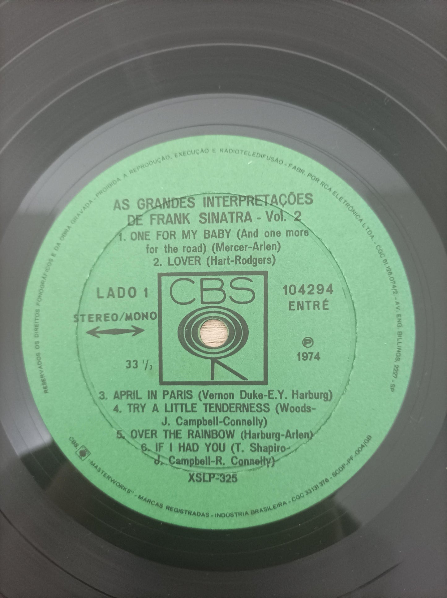 Lp Vinil Frank Sinatra As Grandes Interpraretações de Vol. 2