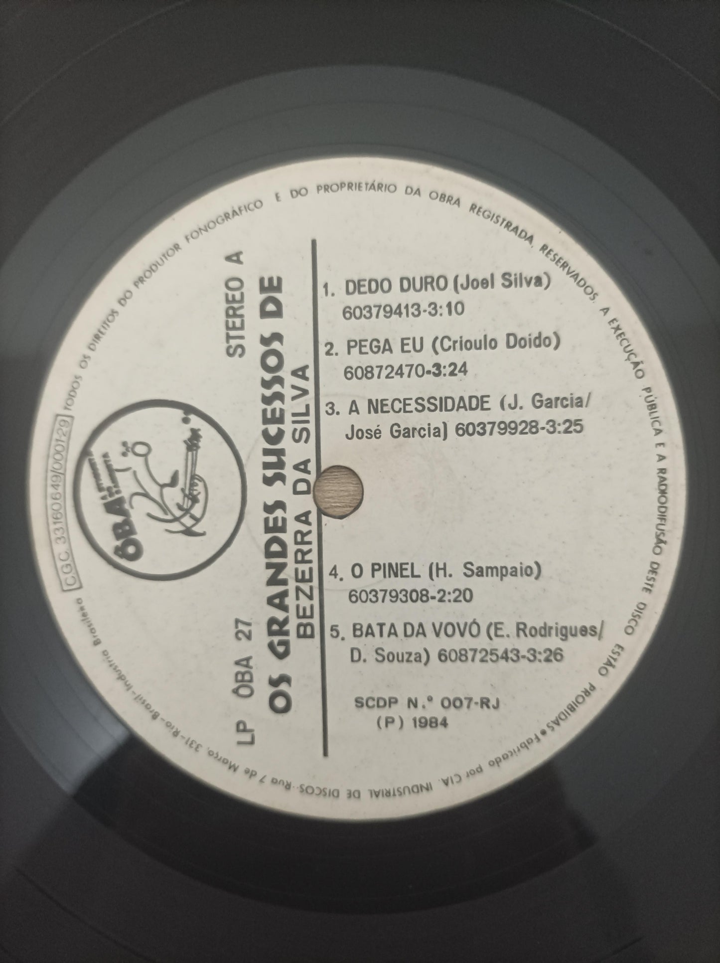 Lp Vinil Bezerra Da Silva Os Grandes Sucessos de