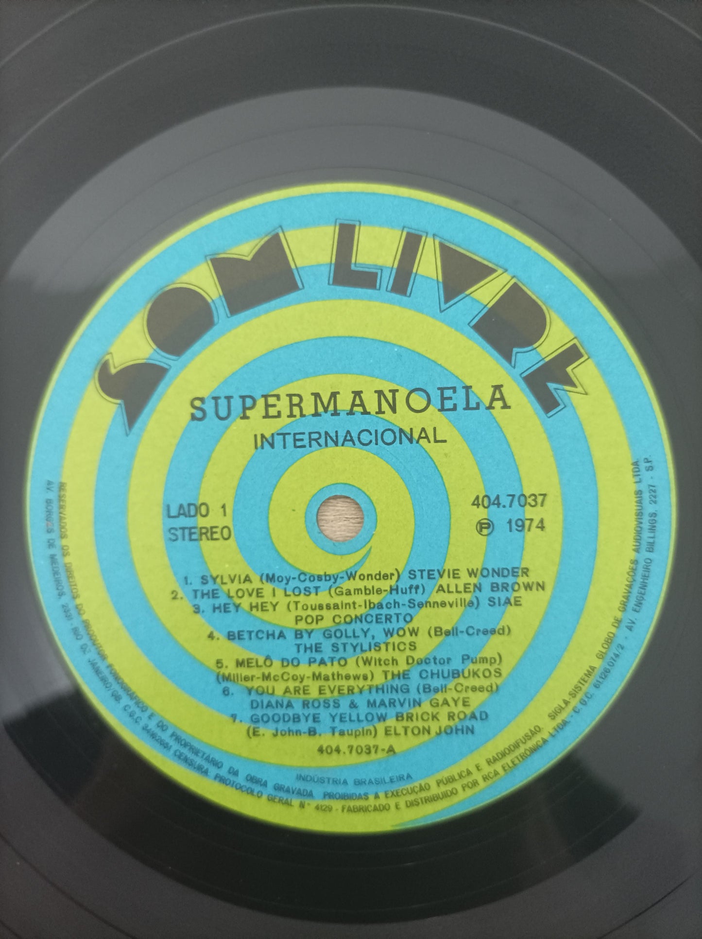 Disco Vinil 1974 Supermanoela A