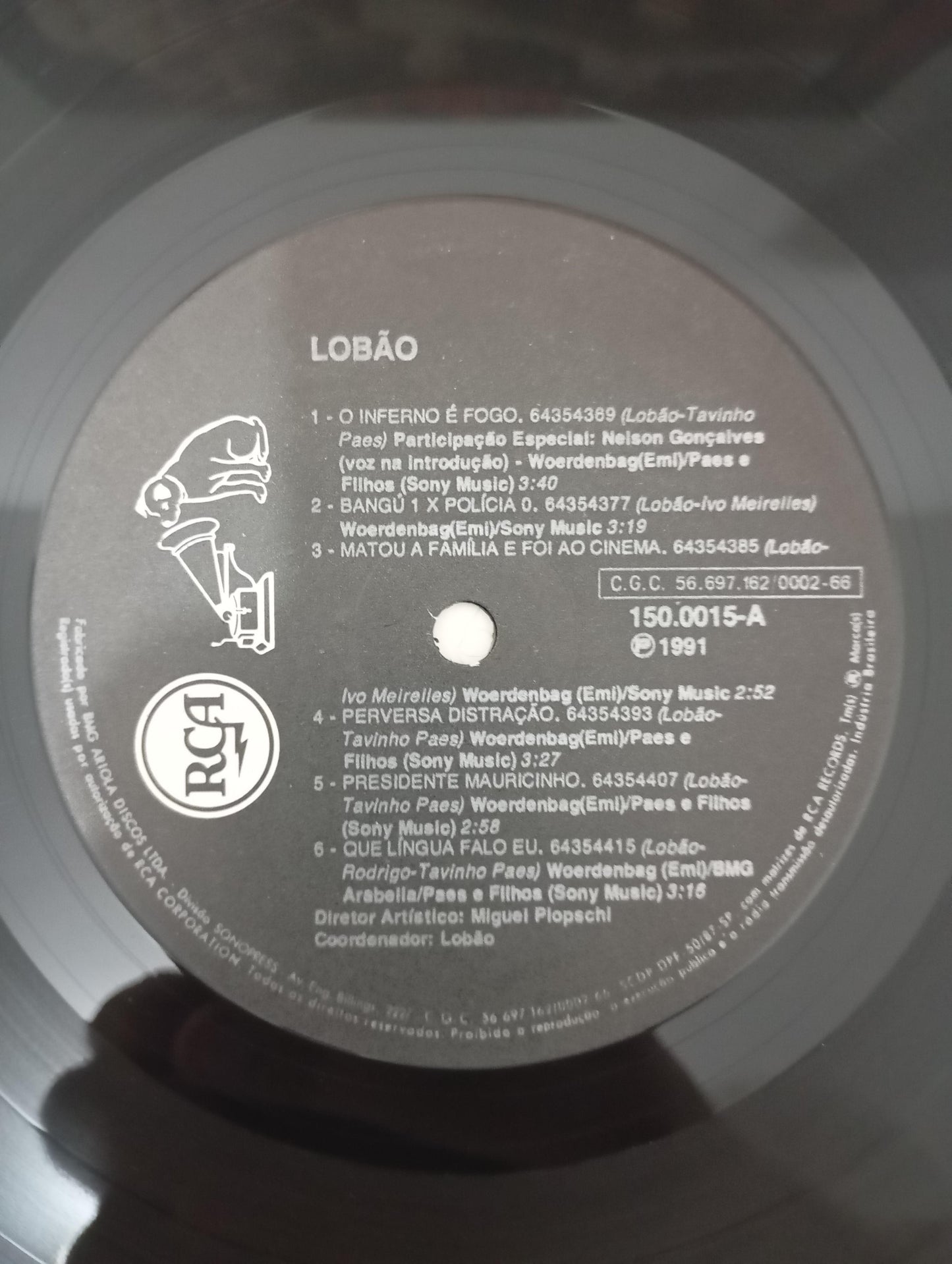 Lp Vinil Lobão O Inferno é Fogo Com Encarte