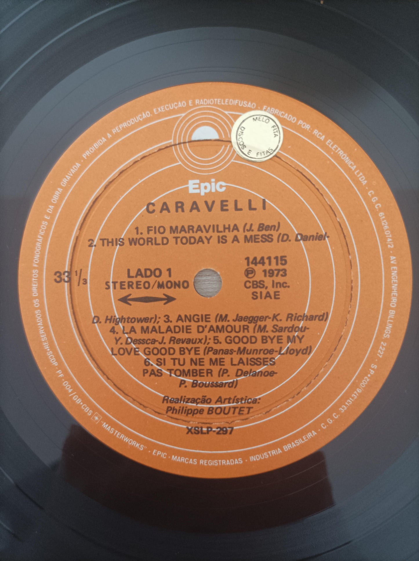 Lp Vinil Caravelli O Show Já Terminou Fio Maravilha