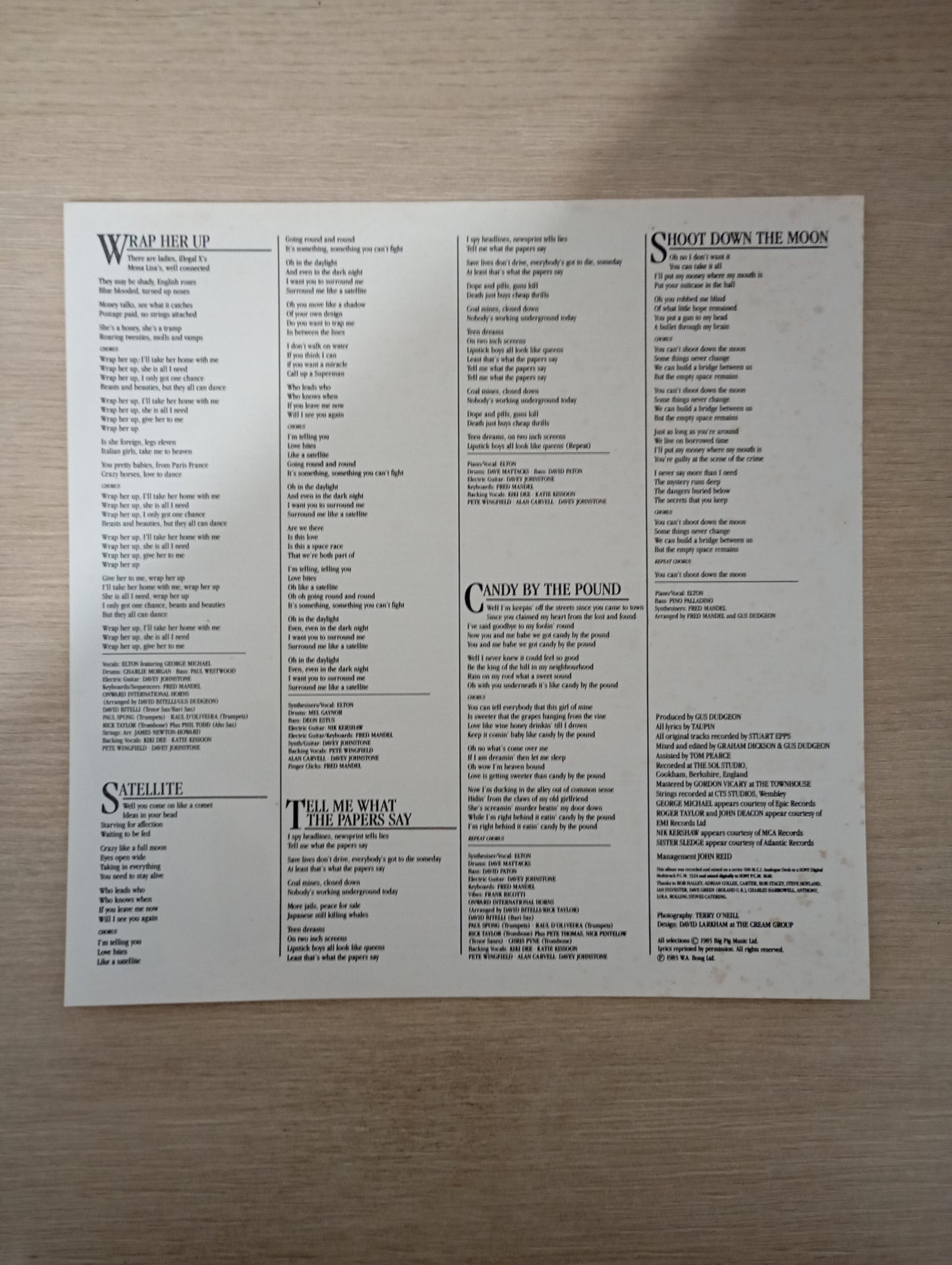 Lp Vinil Elton John Ice On Fire Com Encarte