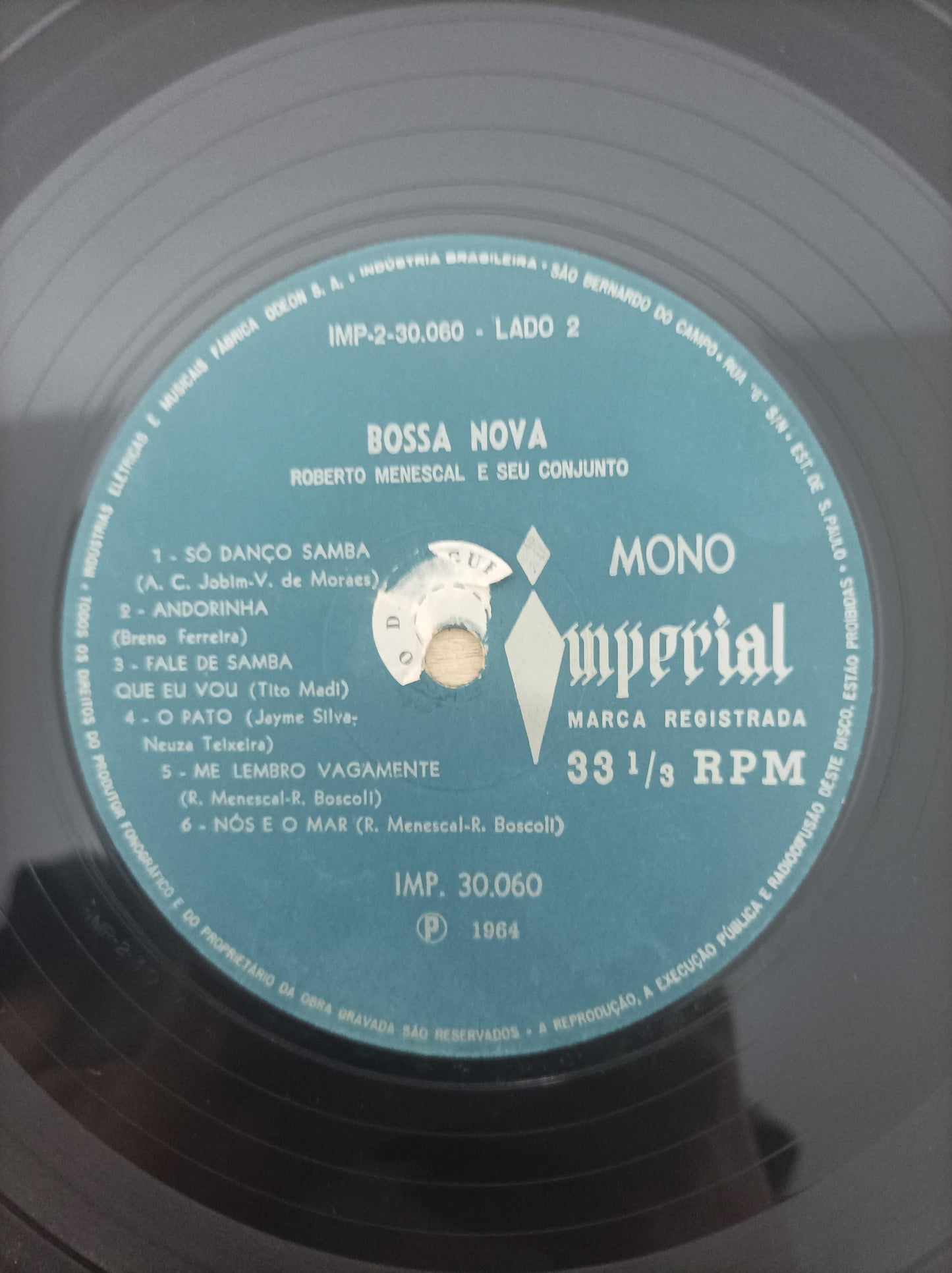 Lp Vinil Roberto Menescal E Seu Conjunto Bossa Nova