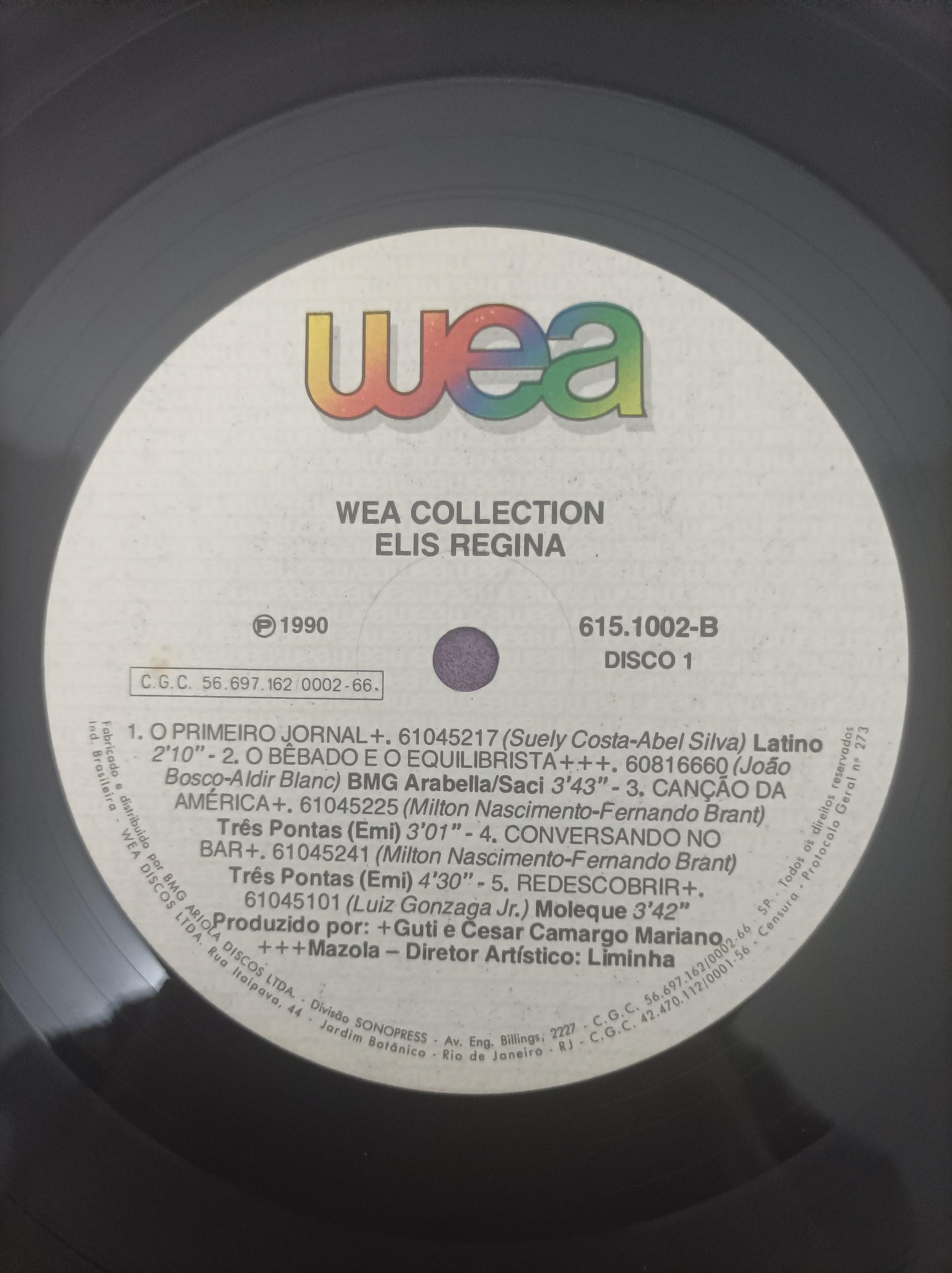Lp Vinil Box Elis Regina WEA Collection Quádruplo C/ Encarte
