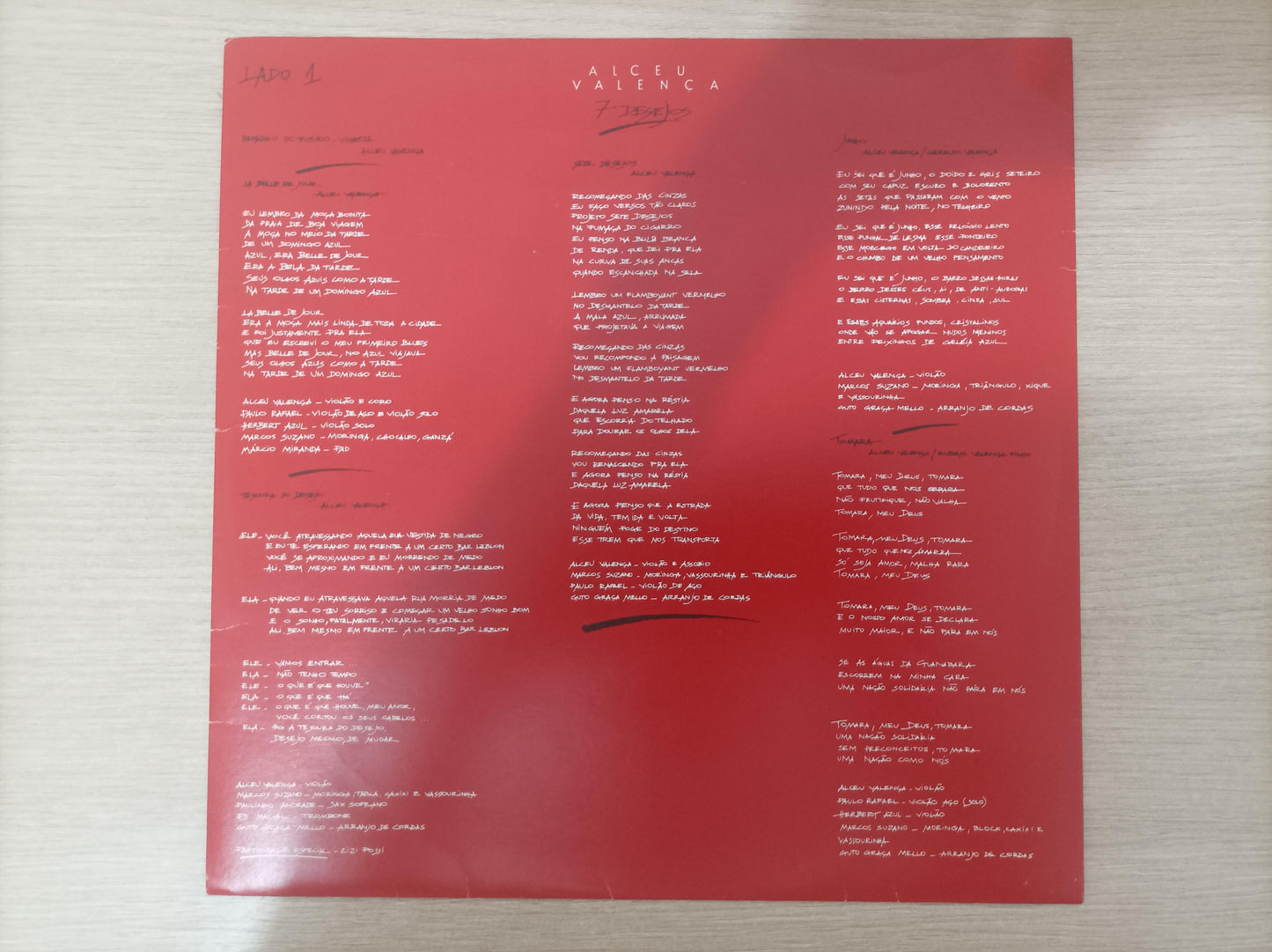 Lp Vinil Alceu Valença 7 Desejos Com Encarte