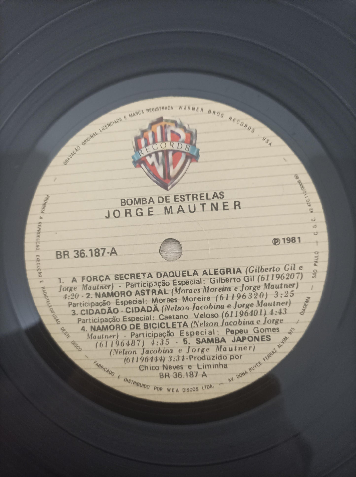 Lp Vinil Jorge Mautner Bomba De Estrelas