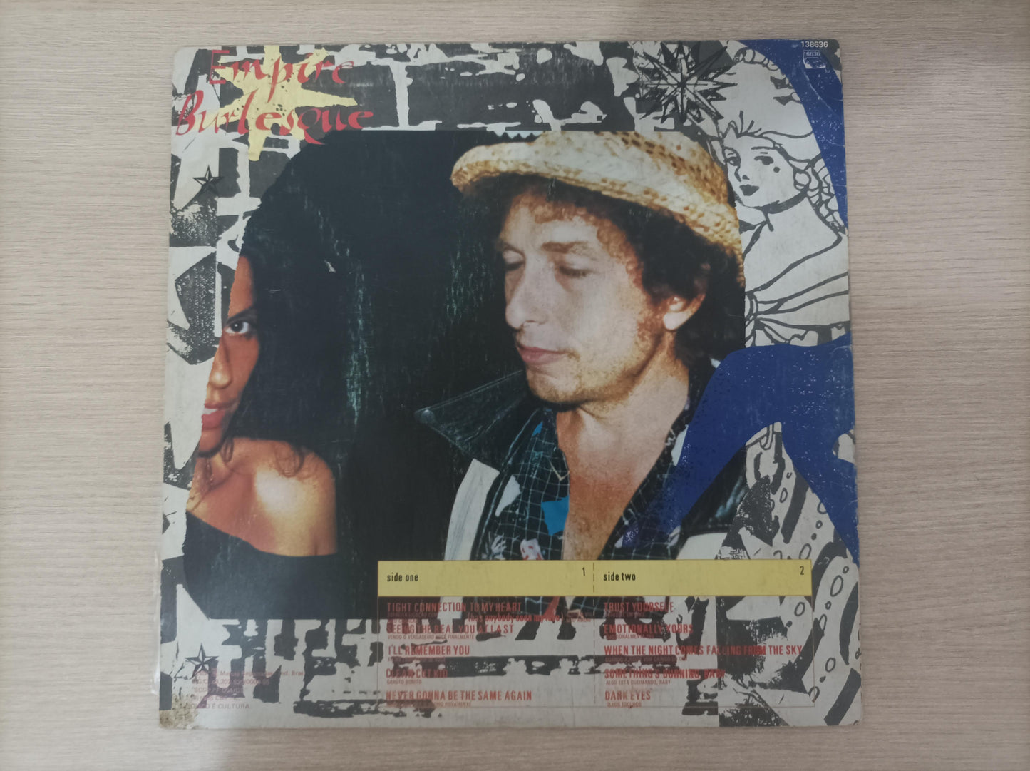 Lp Vinil Bob Dylan Empire Burlesque Com Encarte