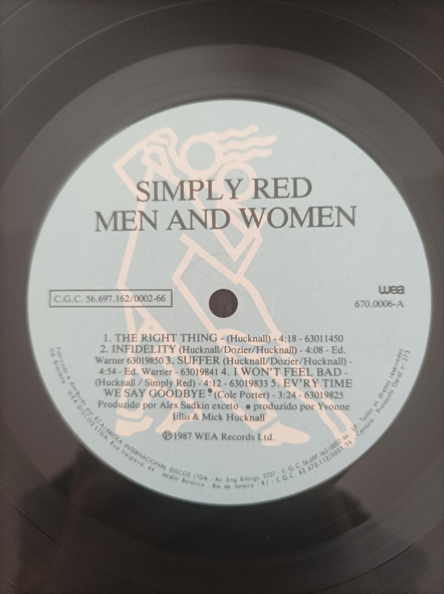 Lp Vinil Simply Red Men And Women Com Encarte