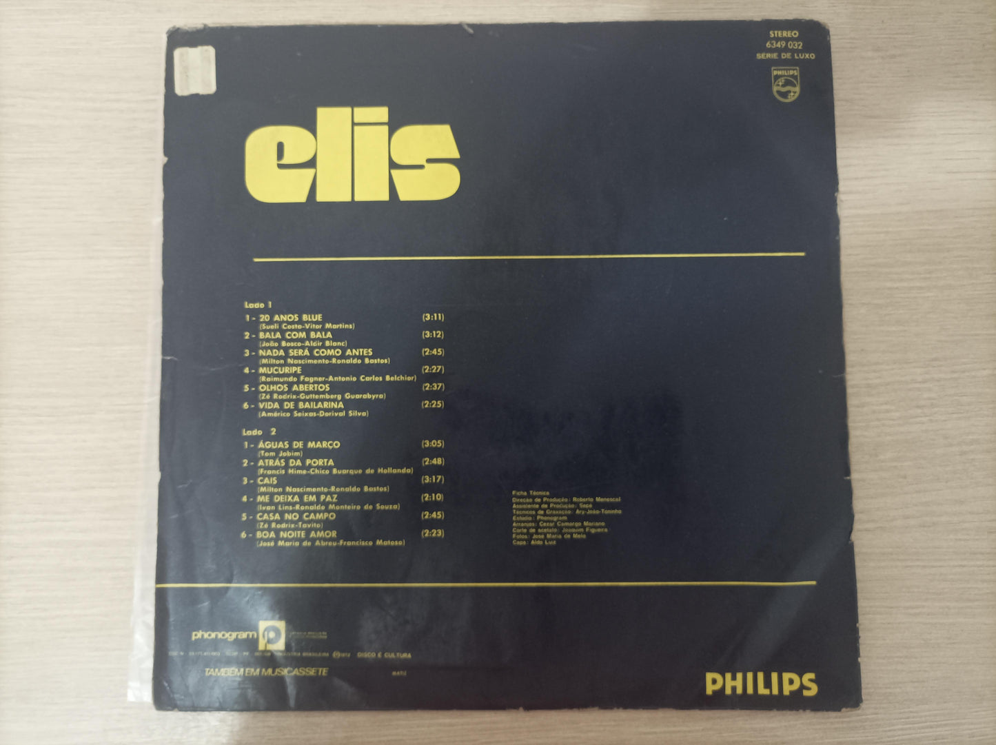 Lp Vinil Elis Regina 1972 Capa Dupla