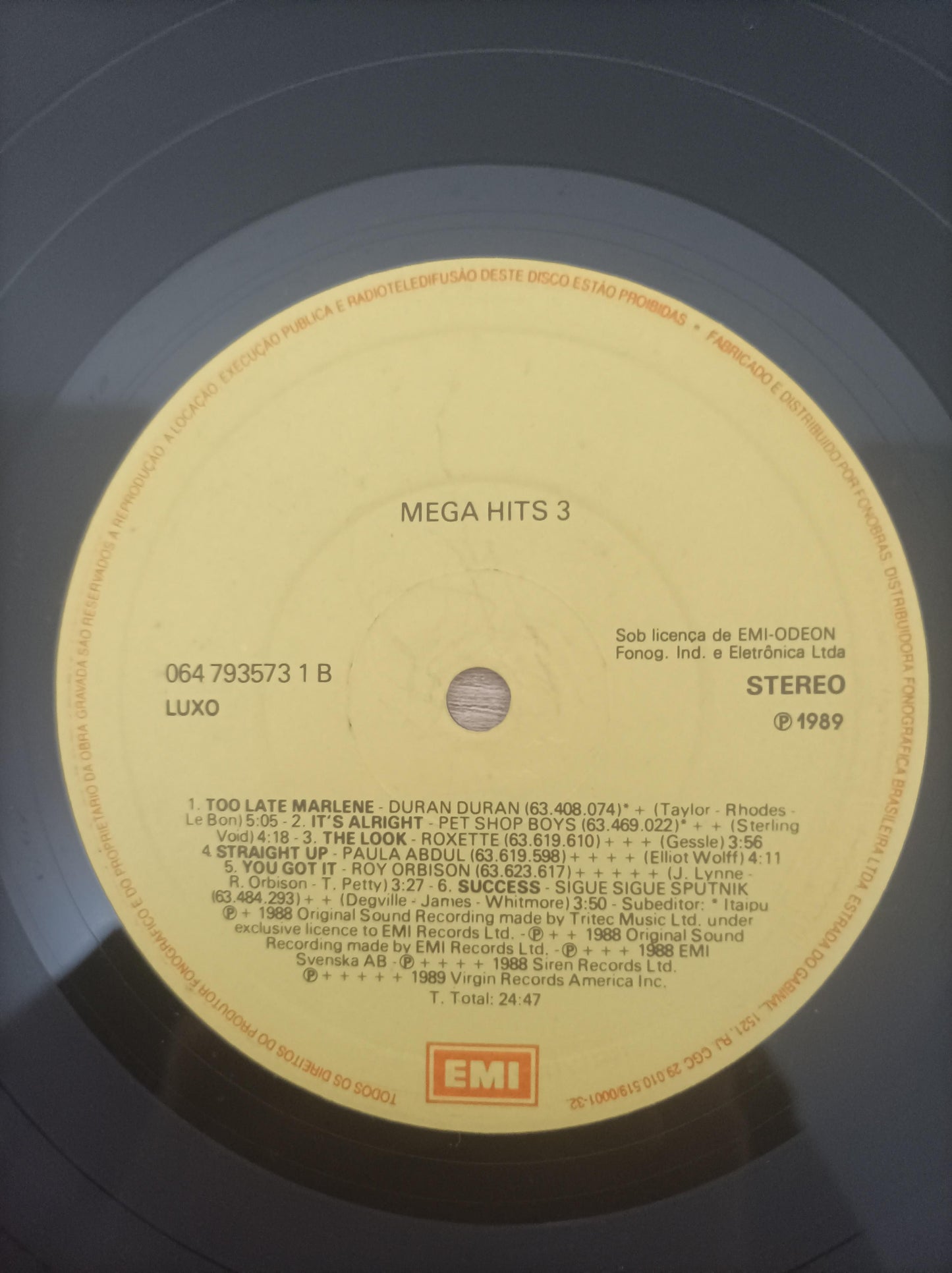 Disco Vinil Hits 3 Mega A