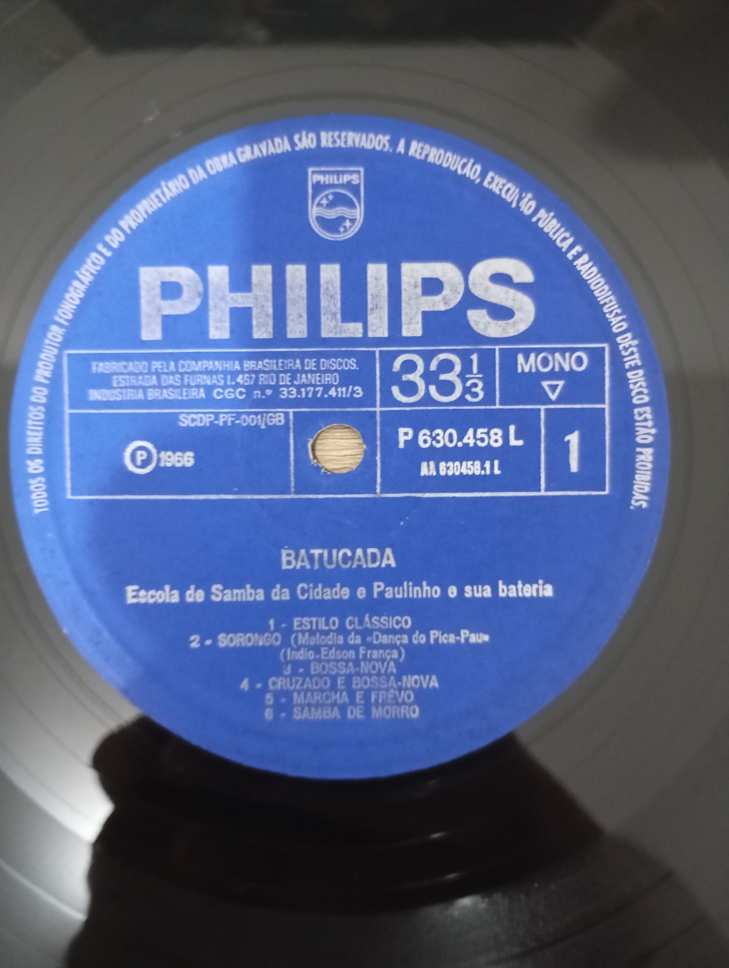 Lp Vinil Escola de Samba & Paulinho Batucada