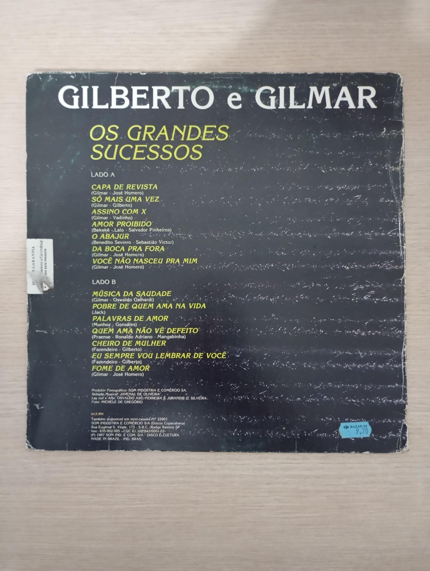Lp Vinil Gilberto & Gilmar Os Grandes Sucessos