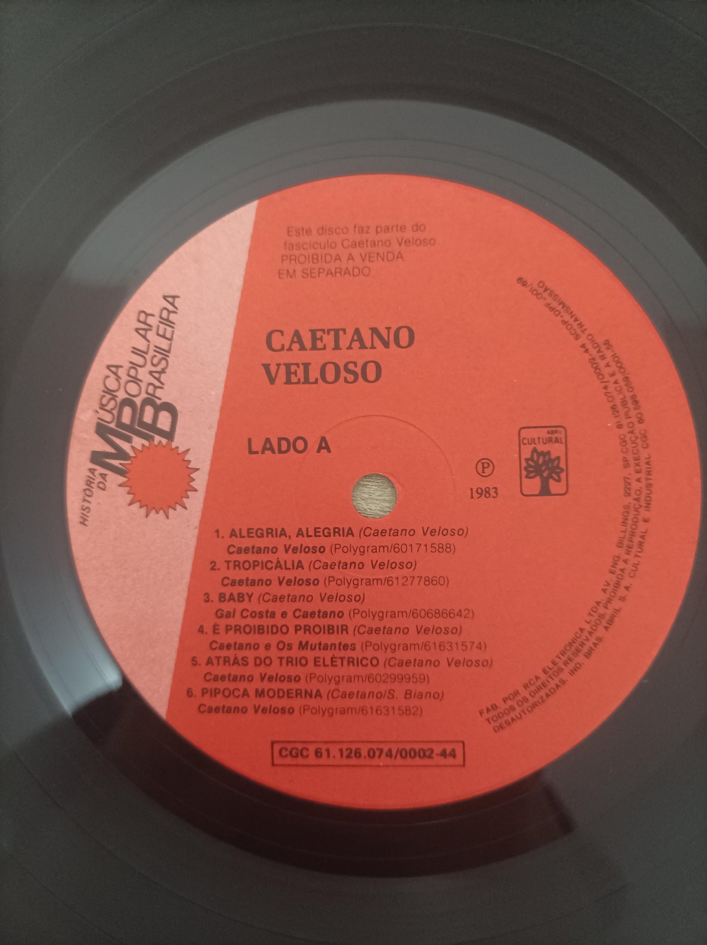 Lp Vinil Caetano Veloso História da MPB Capa Dupla