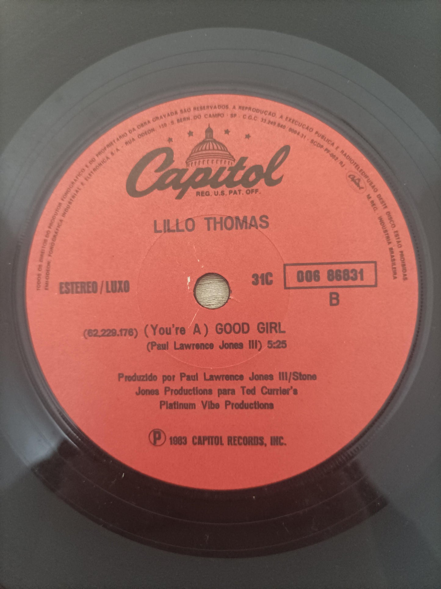 Compacto Vinil Lillo Thomas Just My Imagination