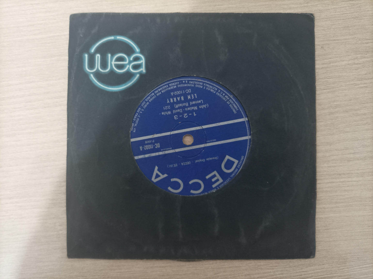 Compacto Vinil Len Barry 1 - 2 - 3 / Like A Baby