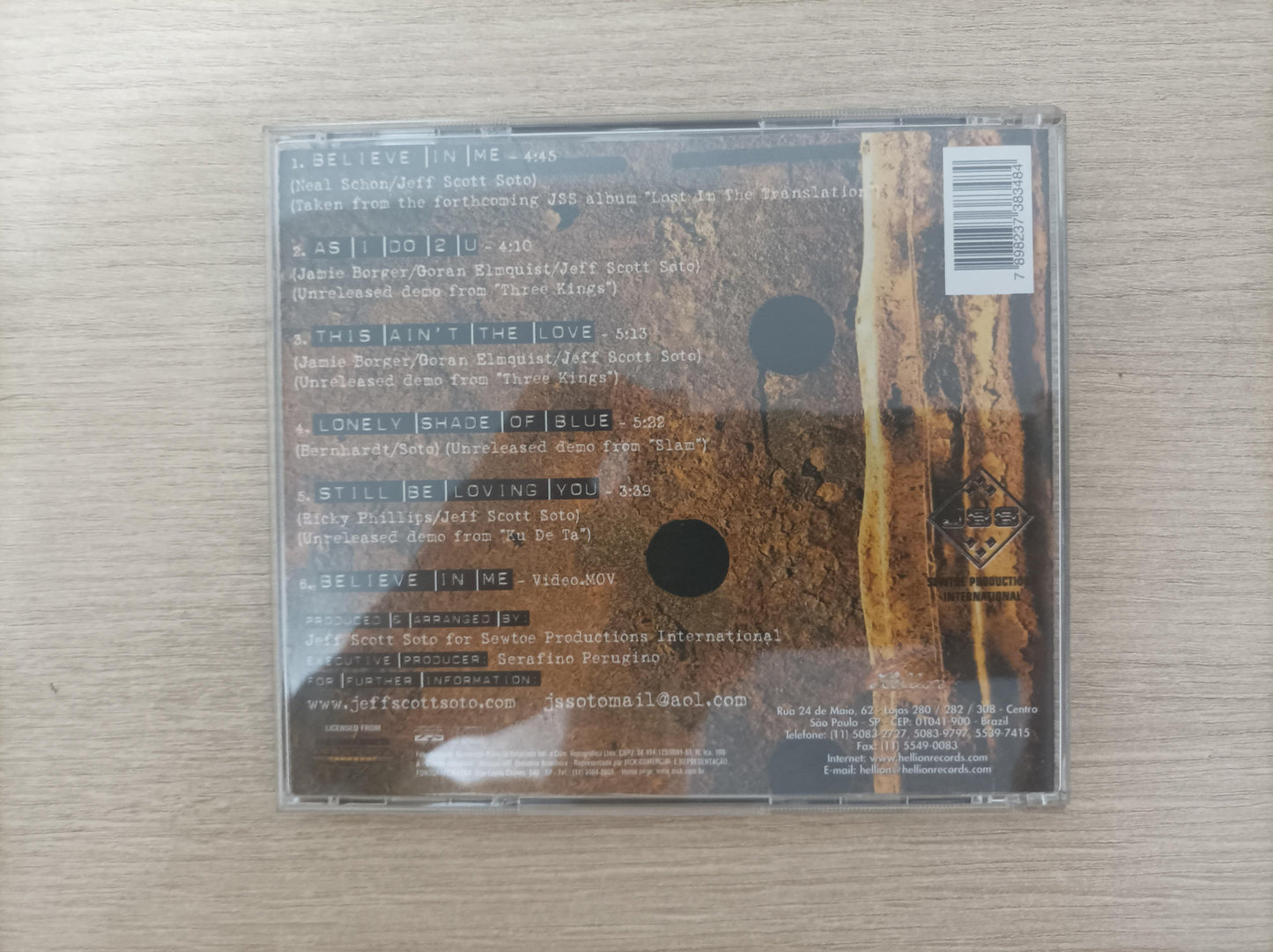 CD Jeff Scott Soto Believe In Me