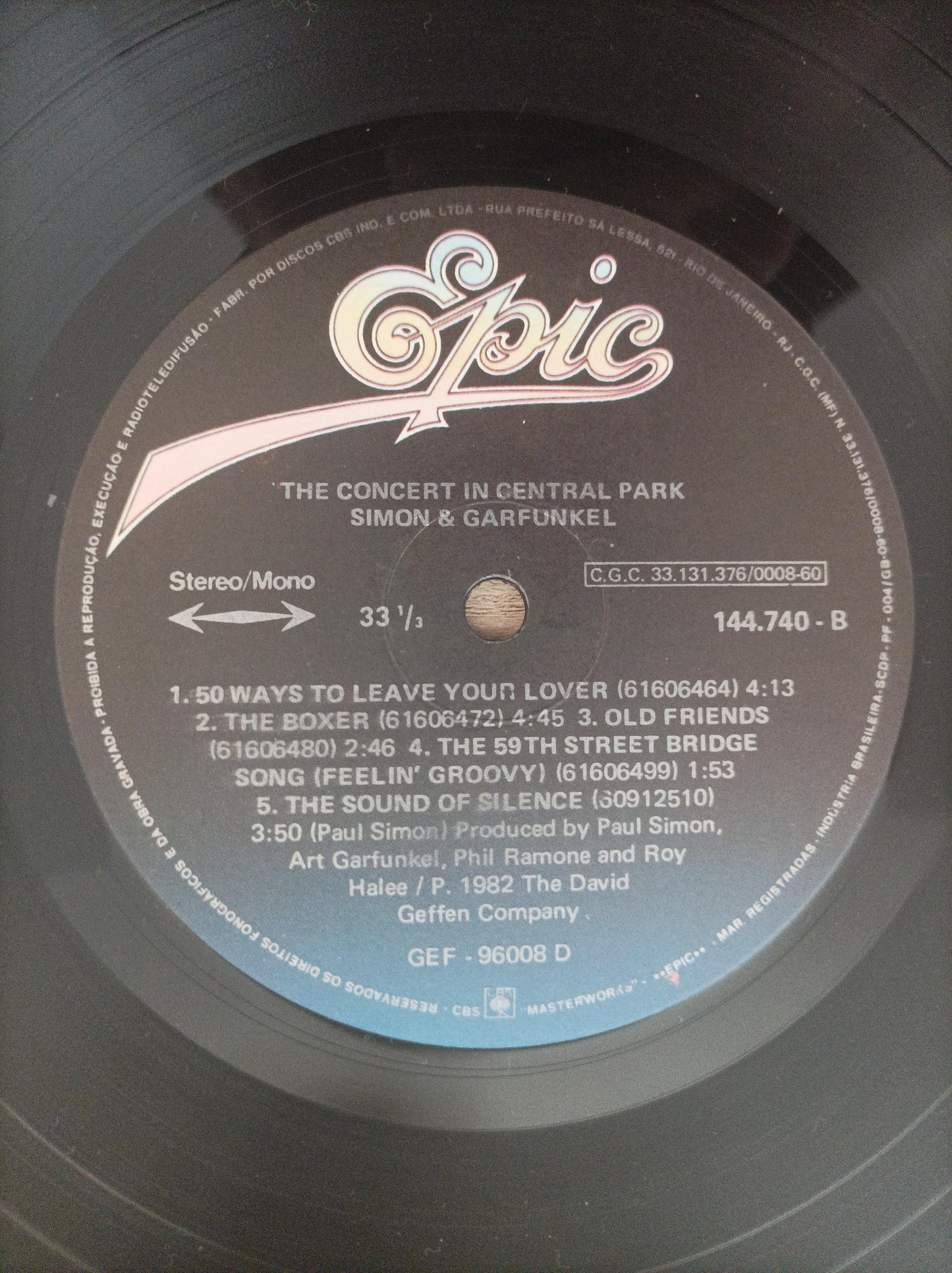 Lp Vinil Simon Garfunkel Concert Central Park Duplo Encarte