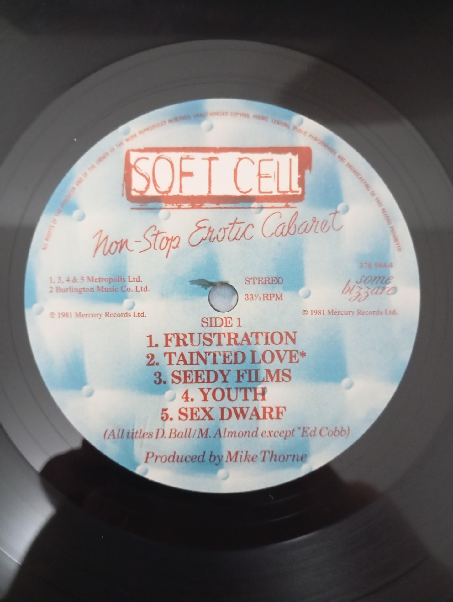 Lp Vinil Soft Cell Non-Stop Erotic Cabaret 2014 Europe Imp