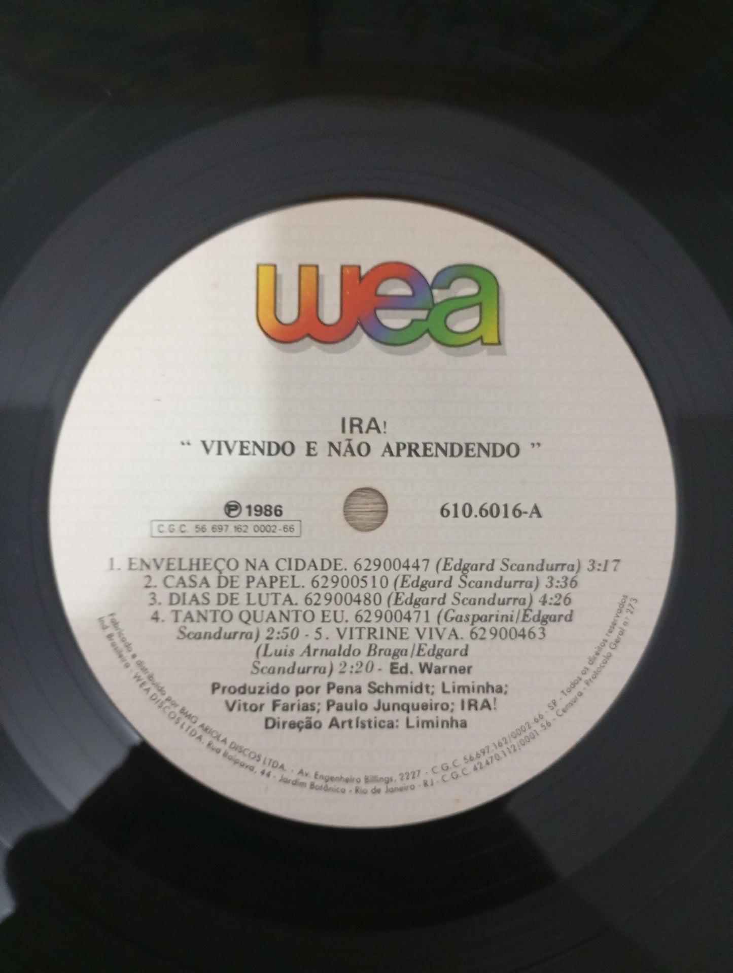 Lp Vinil Ira! Vivendo E Não Aprendendo