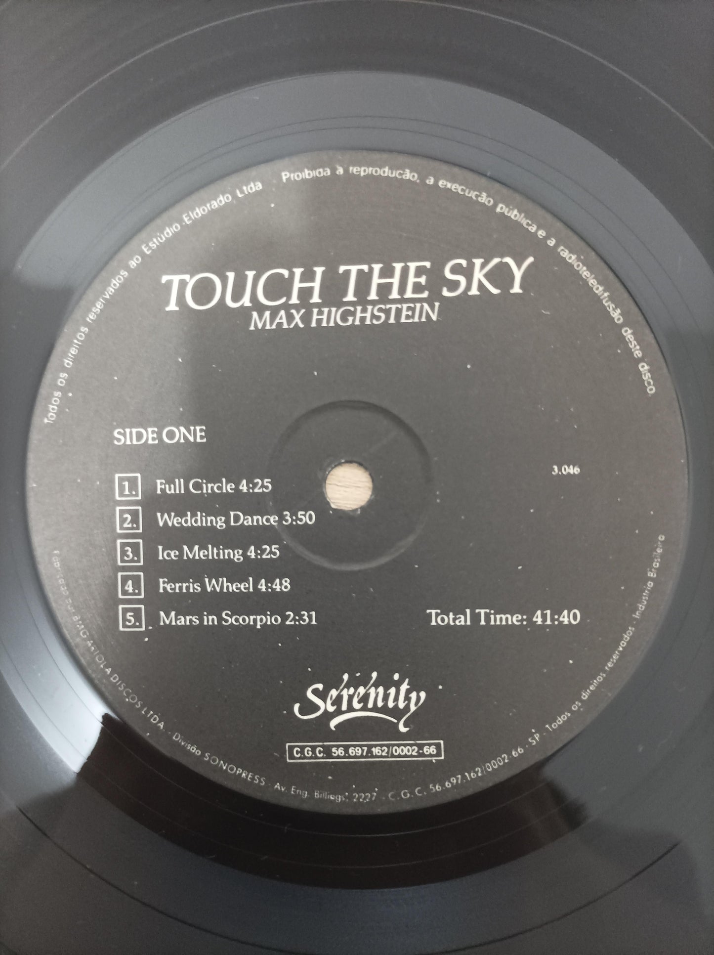 Lp Vinil Max Highstein Touch The Sky