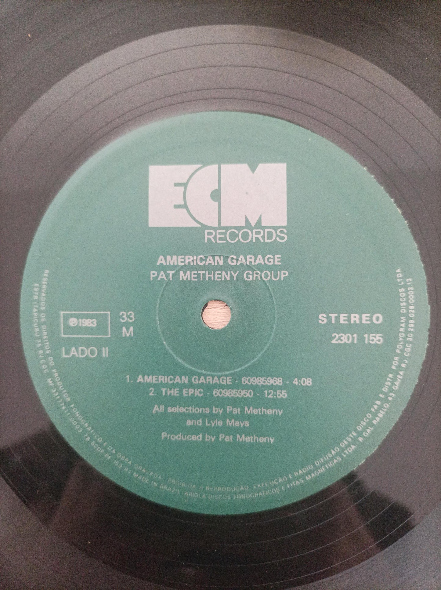 Lp Vinil Pat Metheny Group American Garage