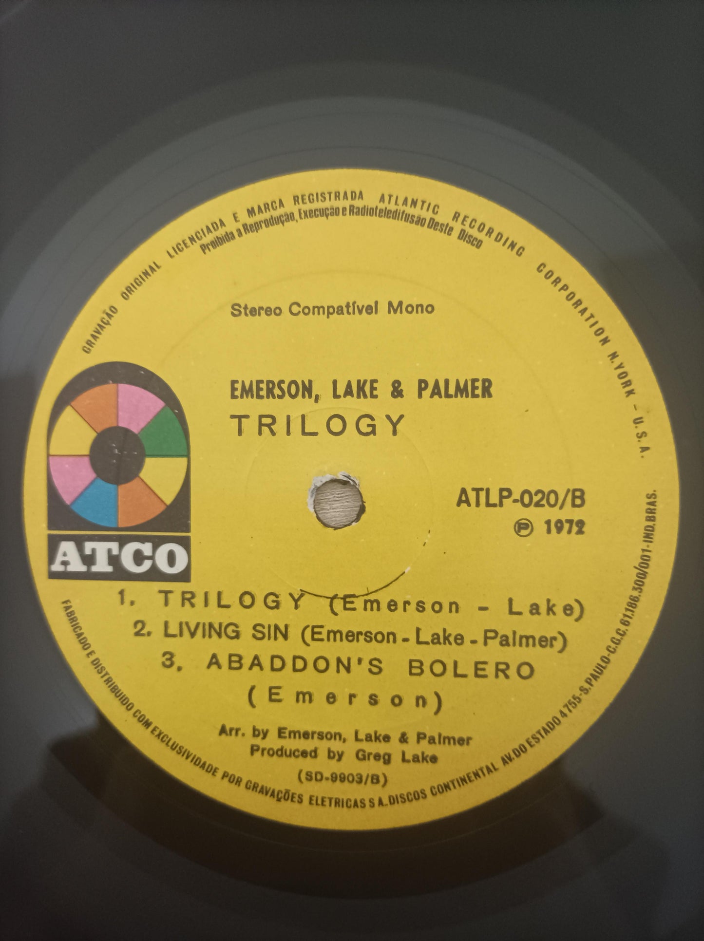 Lp Vinil Emerson, Lake & Palmer Trilogy