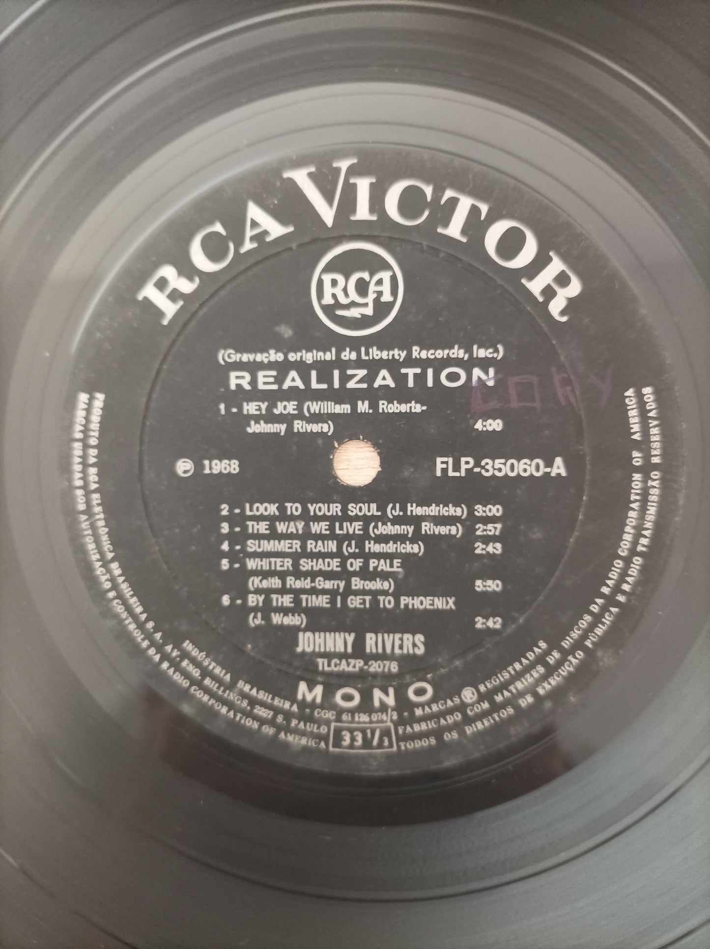 Lp Vinil Johnny Rivers Realization