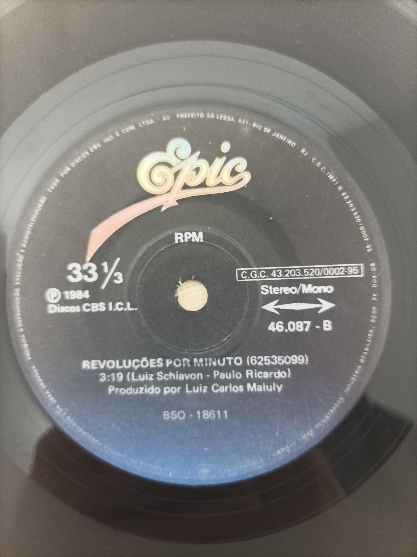 Compacto Vinil RPM Loiras Geladas / Revoluções Por Minuto