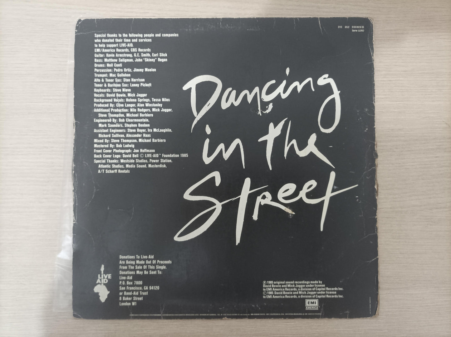 Lp Vinil David Bowie Dancing In The Street Com Encarte