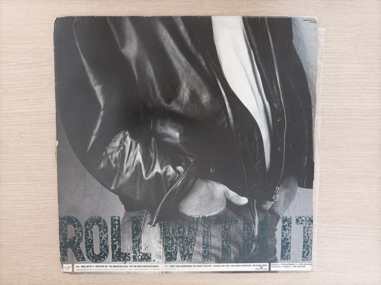 Disco Vinil Roll With It Steve Winwood Com Encarte A