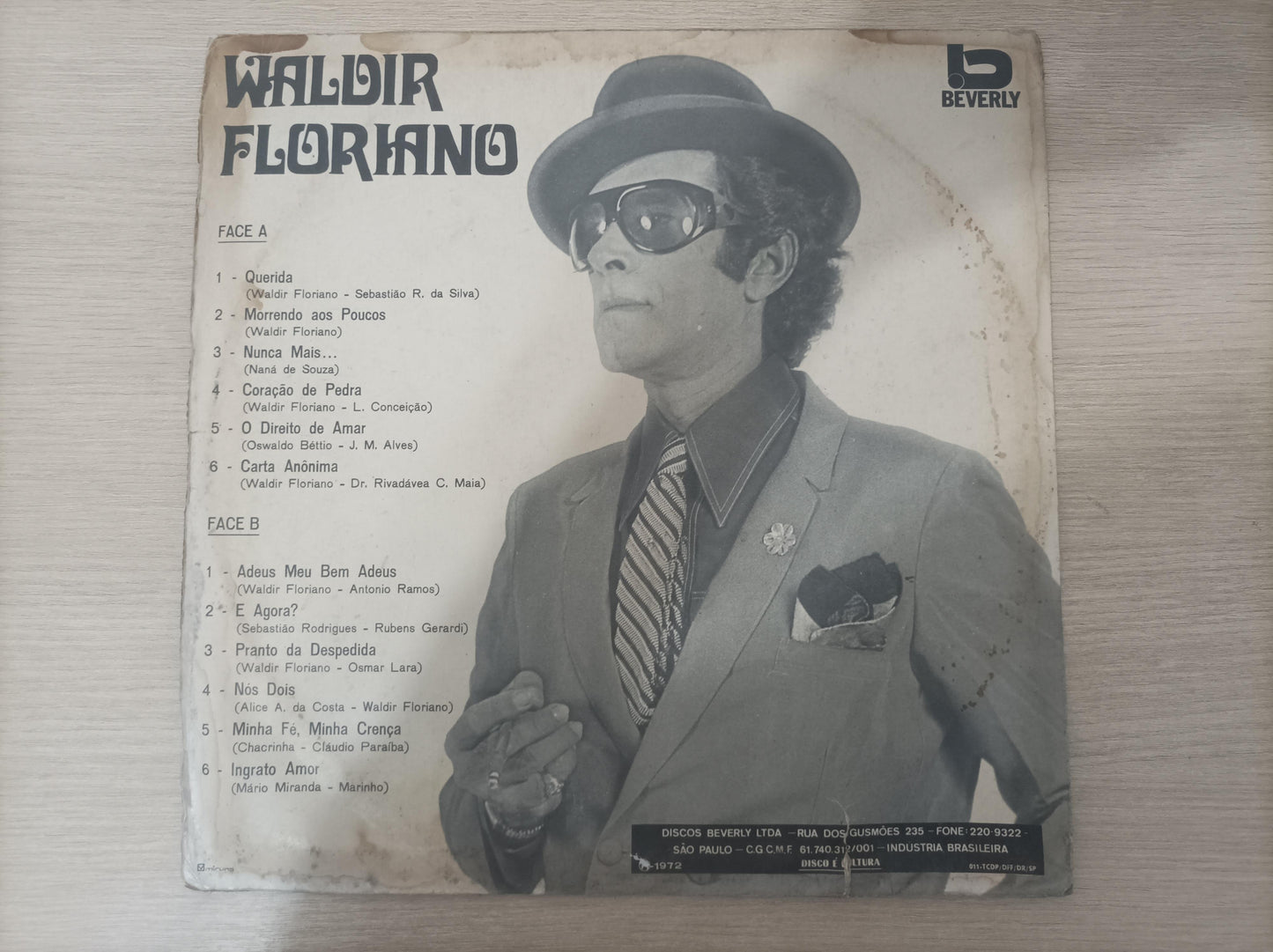 Lp Vinil Waldir Floriano Adeus Meu Bem Adeus
