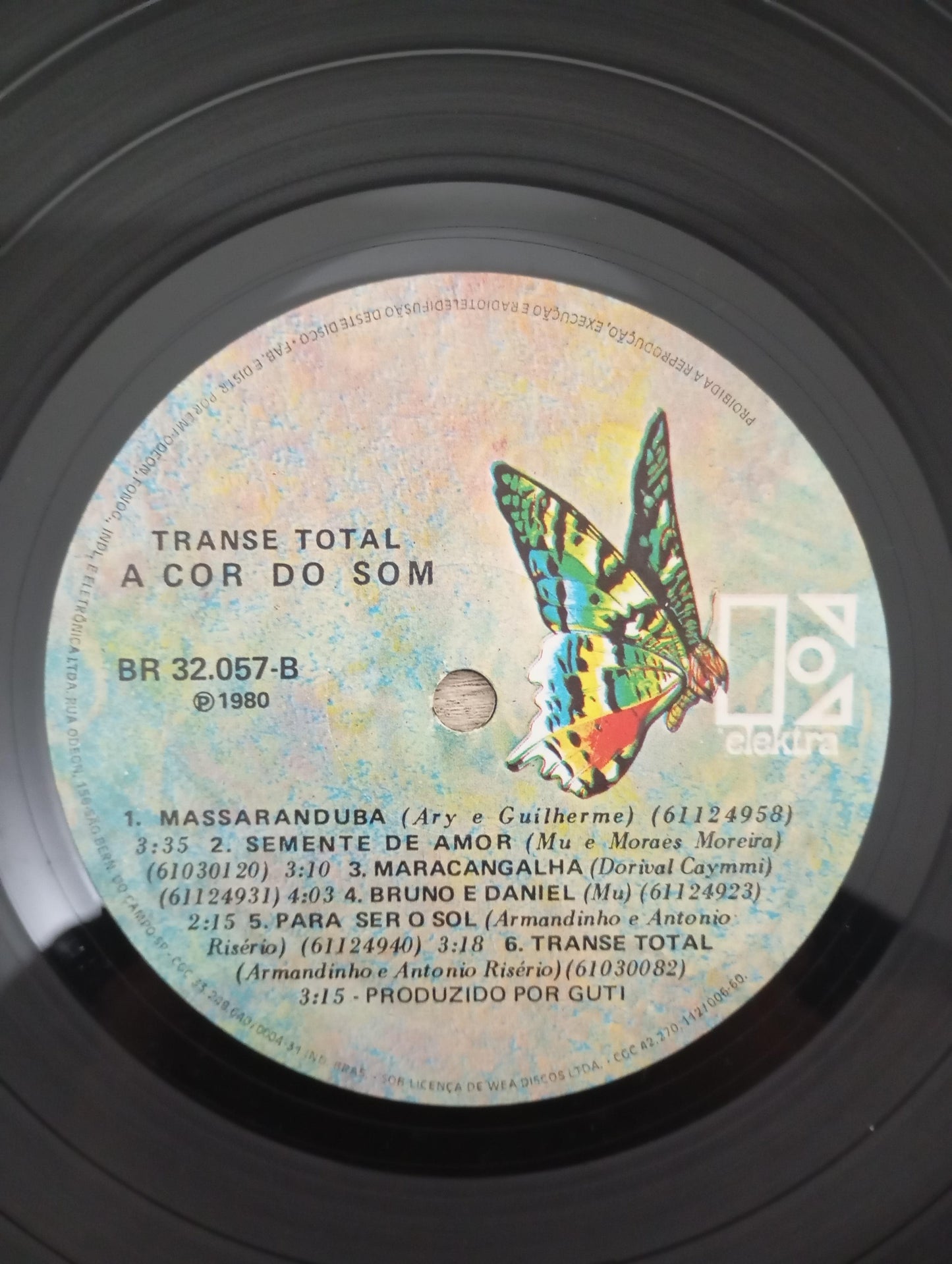 Disco Vinil Transe Total A Cor Do Som Com Encarte A