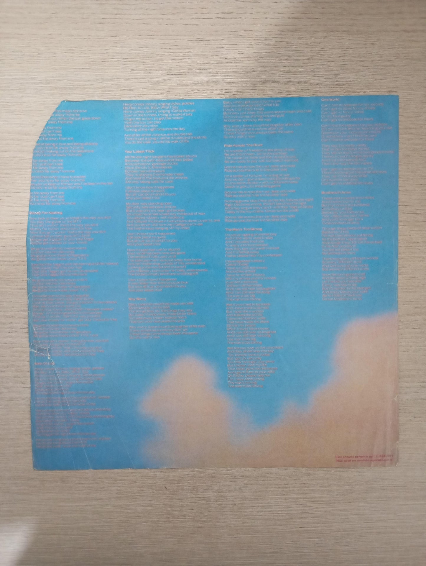 Lp Vinil Dire Straits Brothers In Arms Com Encarte