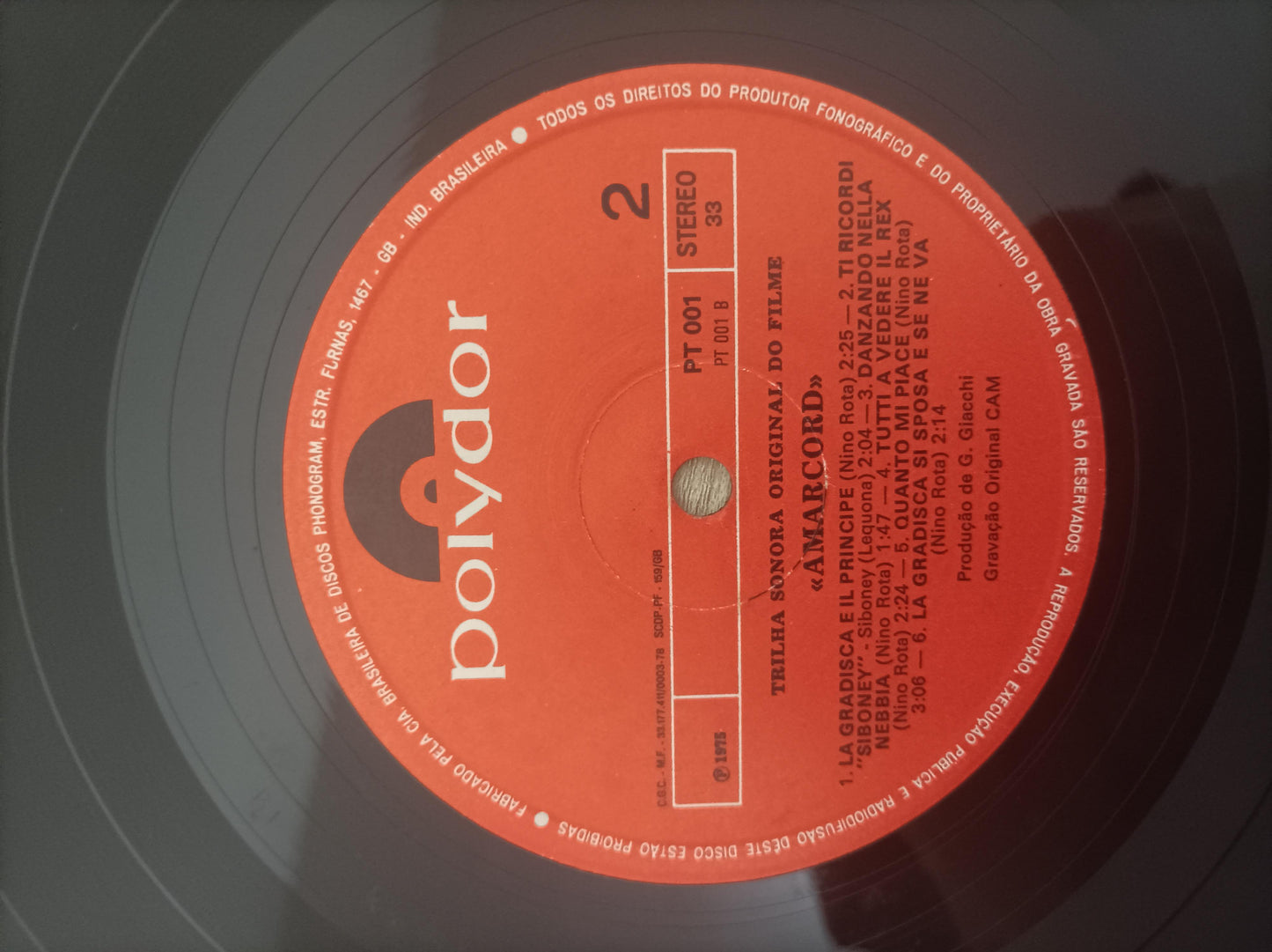 Lp Vinil Federico Felini Amarcord