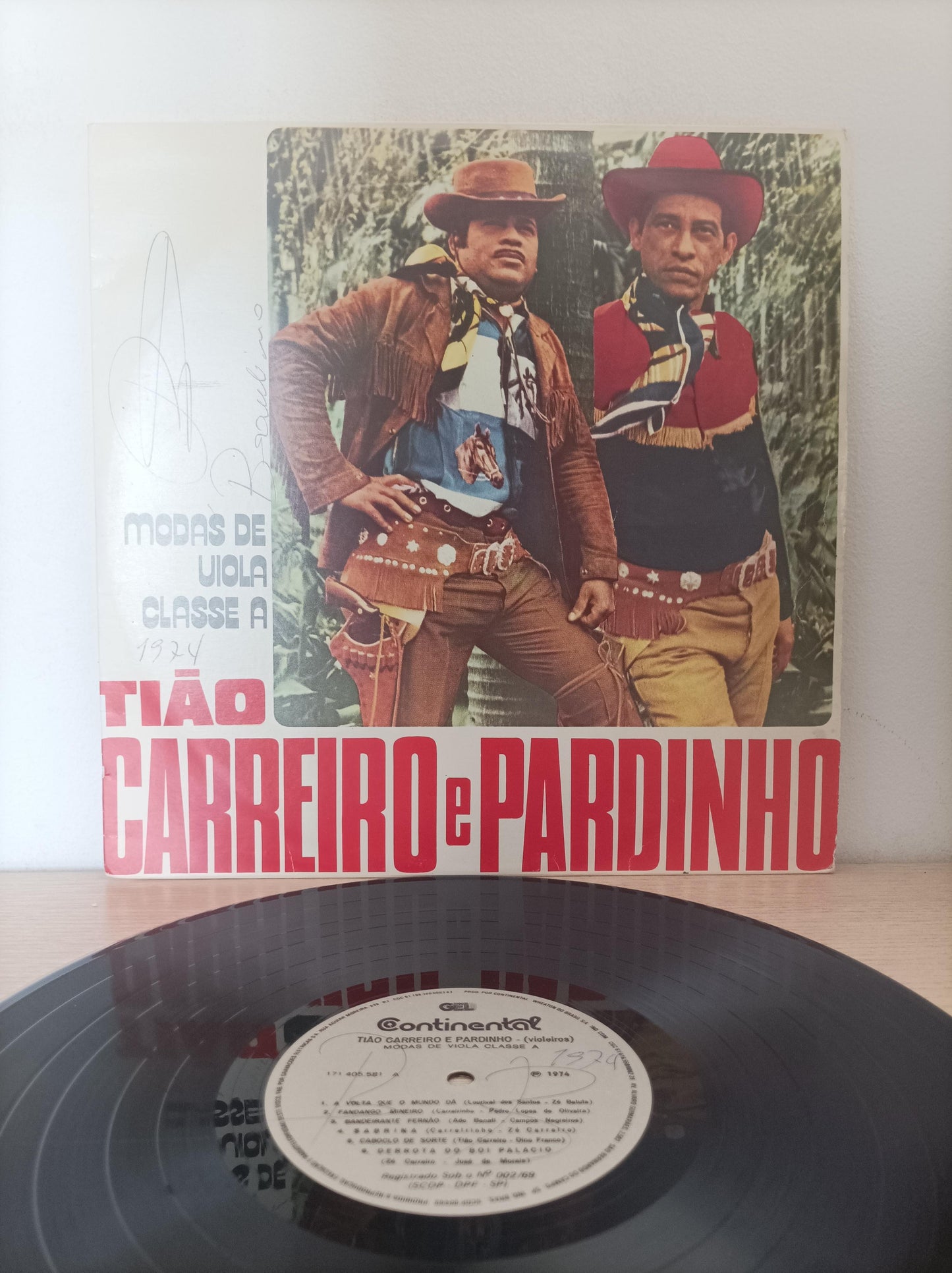 Lp Vinil Tião Carreiro E Pardinho Modas De Viola Classe A