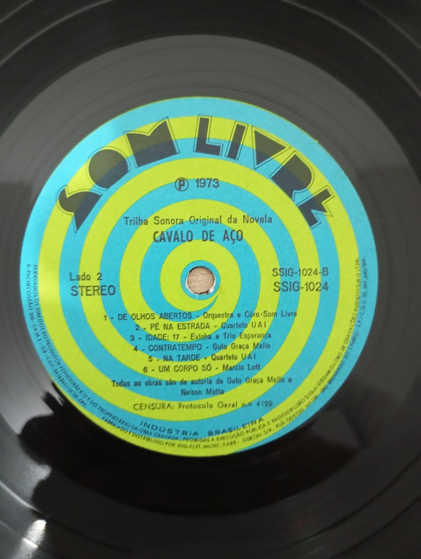 Lp Vinil Trilha Novela Cavalo de Aço 1973