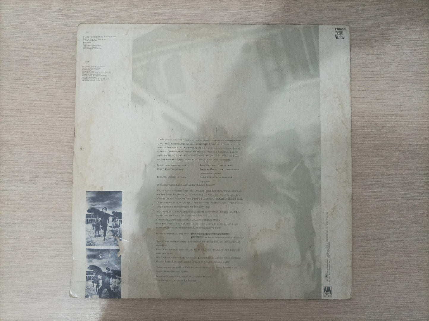 Lp Vinil Sting The Dream Of The Blue Turtles Com Encarte