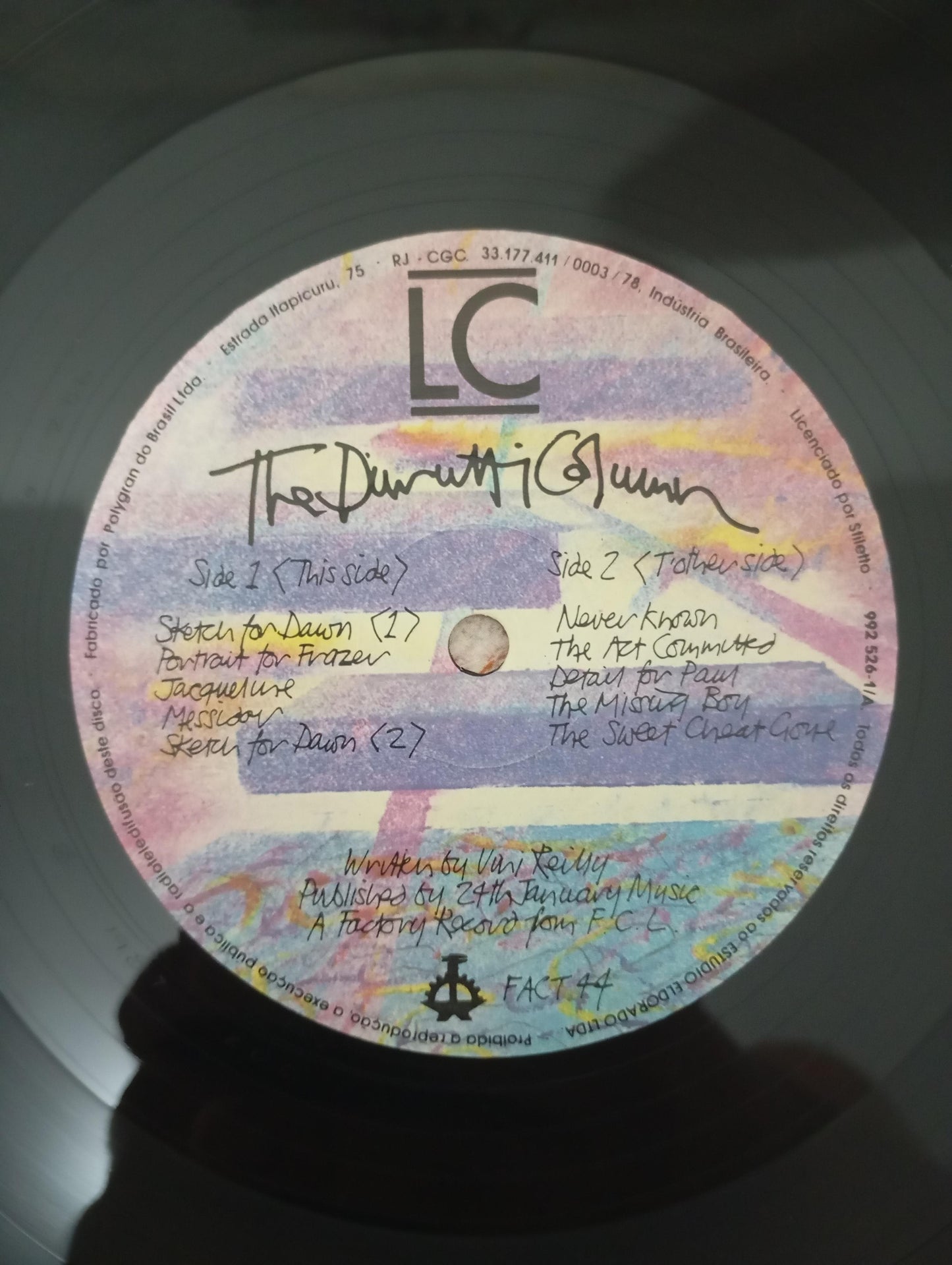 Lp Vinil The Durutti Column LC Com Encarte