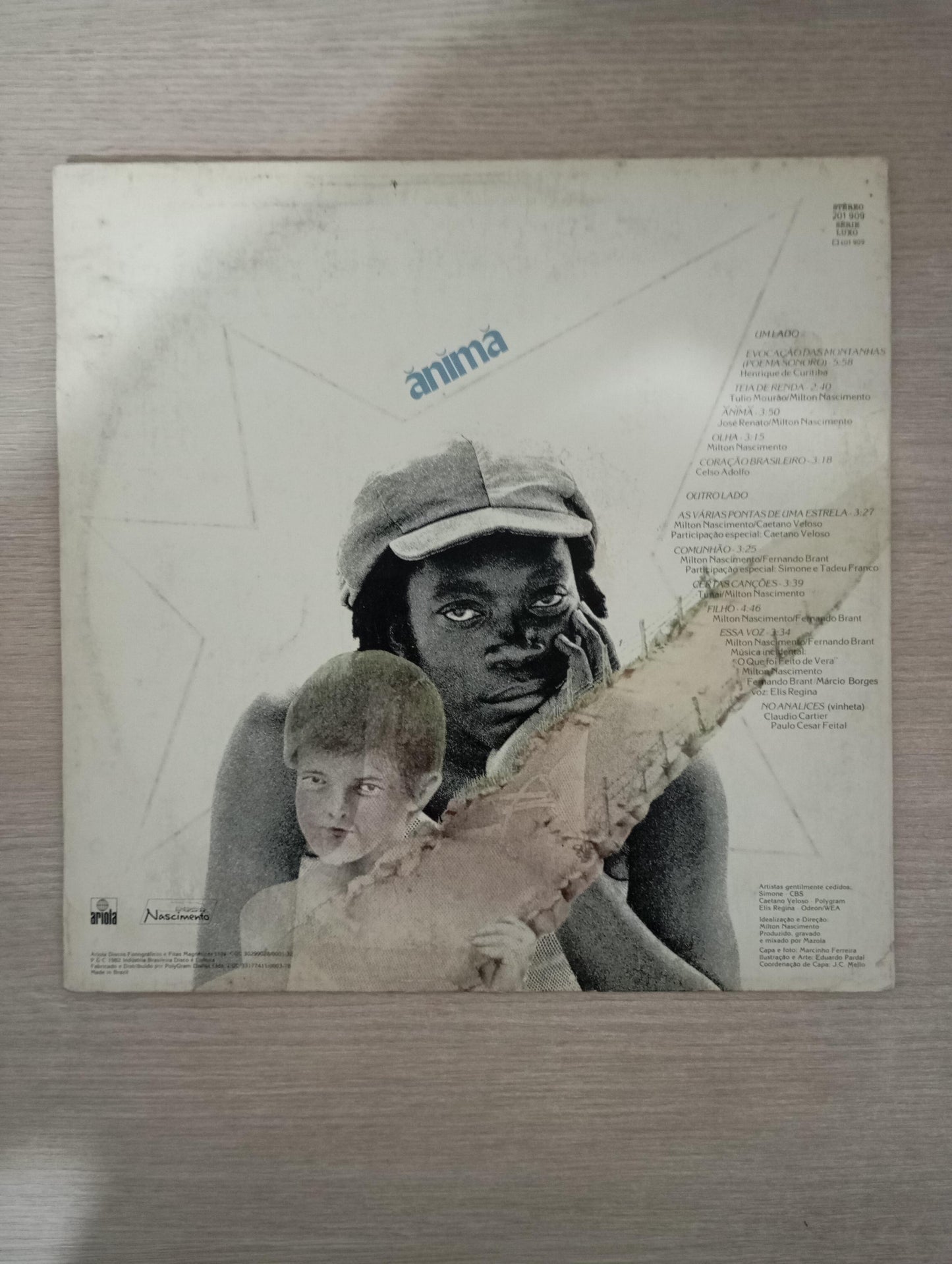 Lp Vinil Milton Nascimento Anima Com Encarte