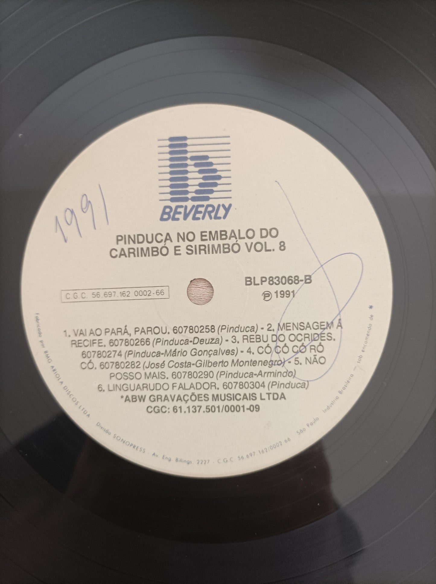 Lp Vinil Pinduca No Embalo Do Carimbó E Sirimbó - Vol. 8
