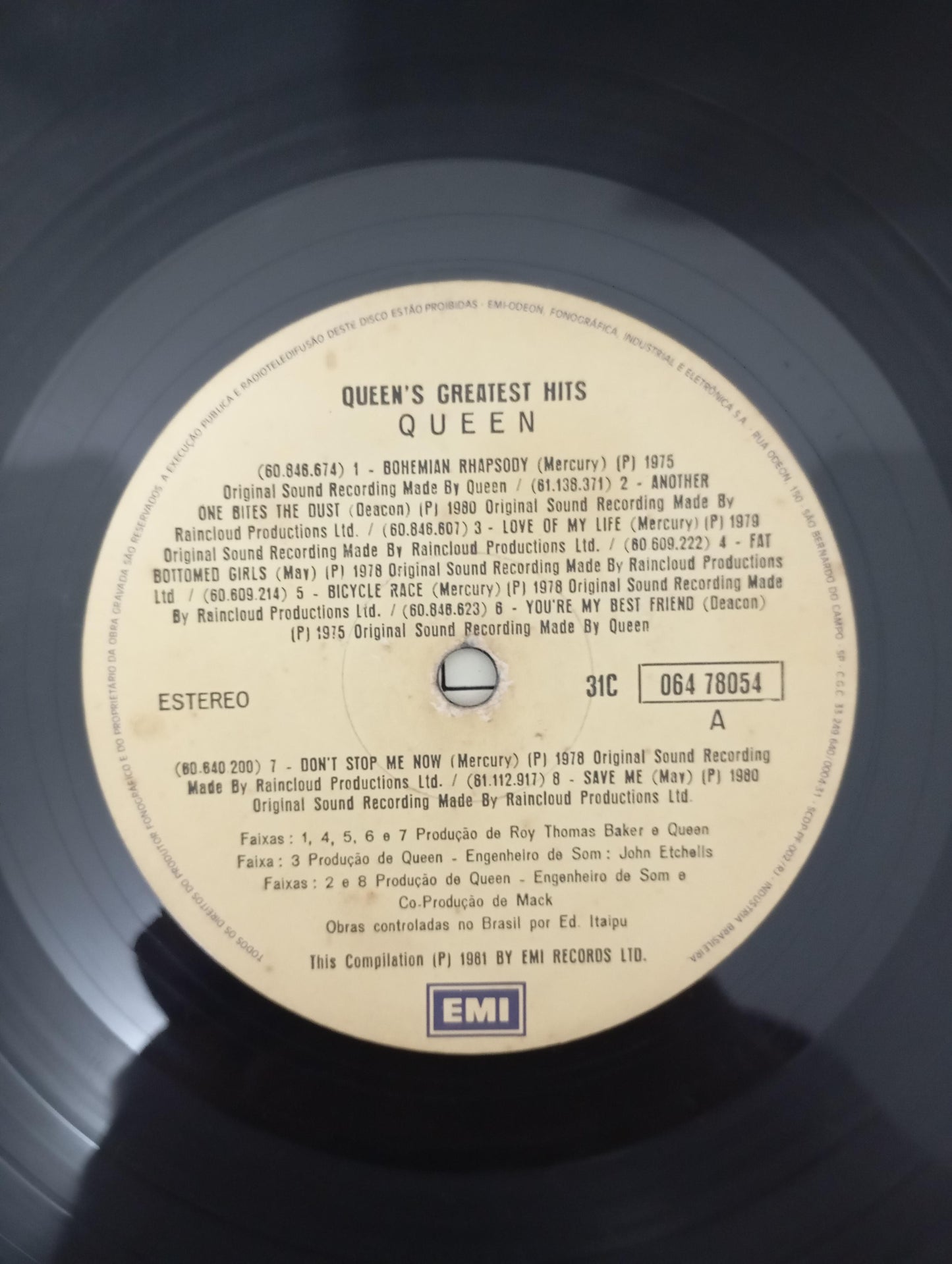 Lp Vinil Queen Greatest Hits Com Encarte, Leia