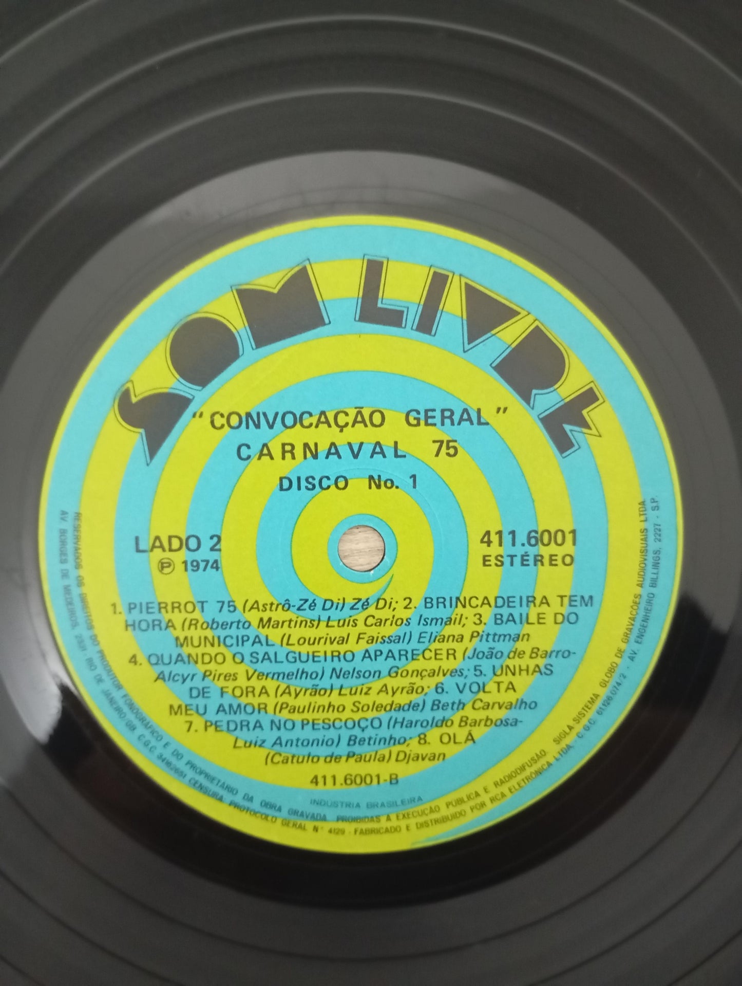 Lp Vinil Carnaval 75 Convocação Geral Duplo Com Encarte