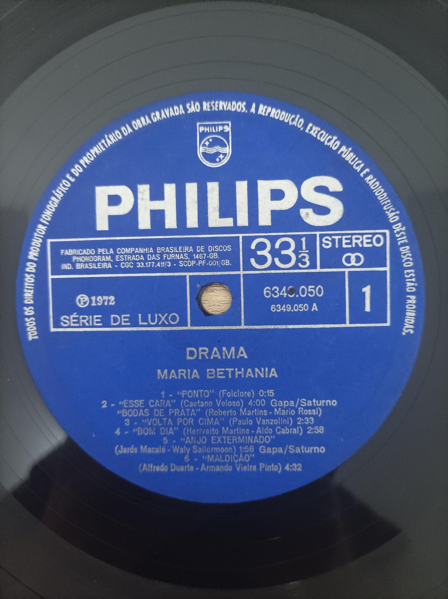 Disco Vinil Drama Maria Bethânia Capa Dupla A