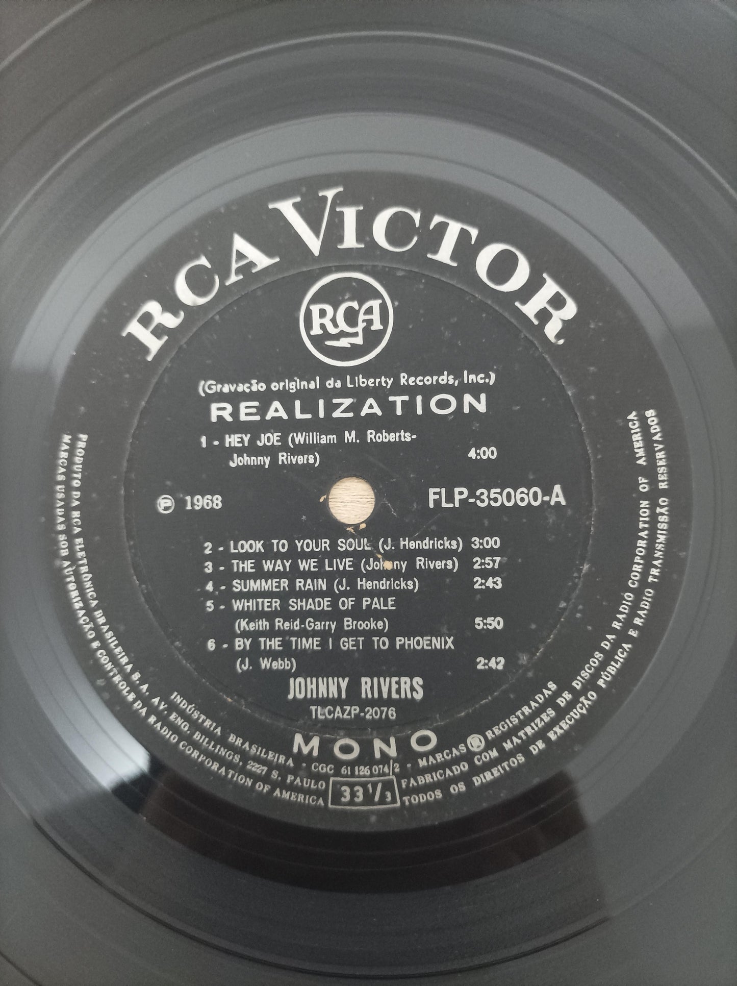 Disco Vinil Realization Johnny Rivers A