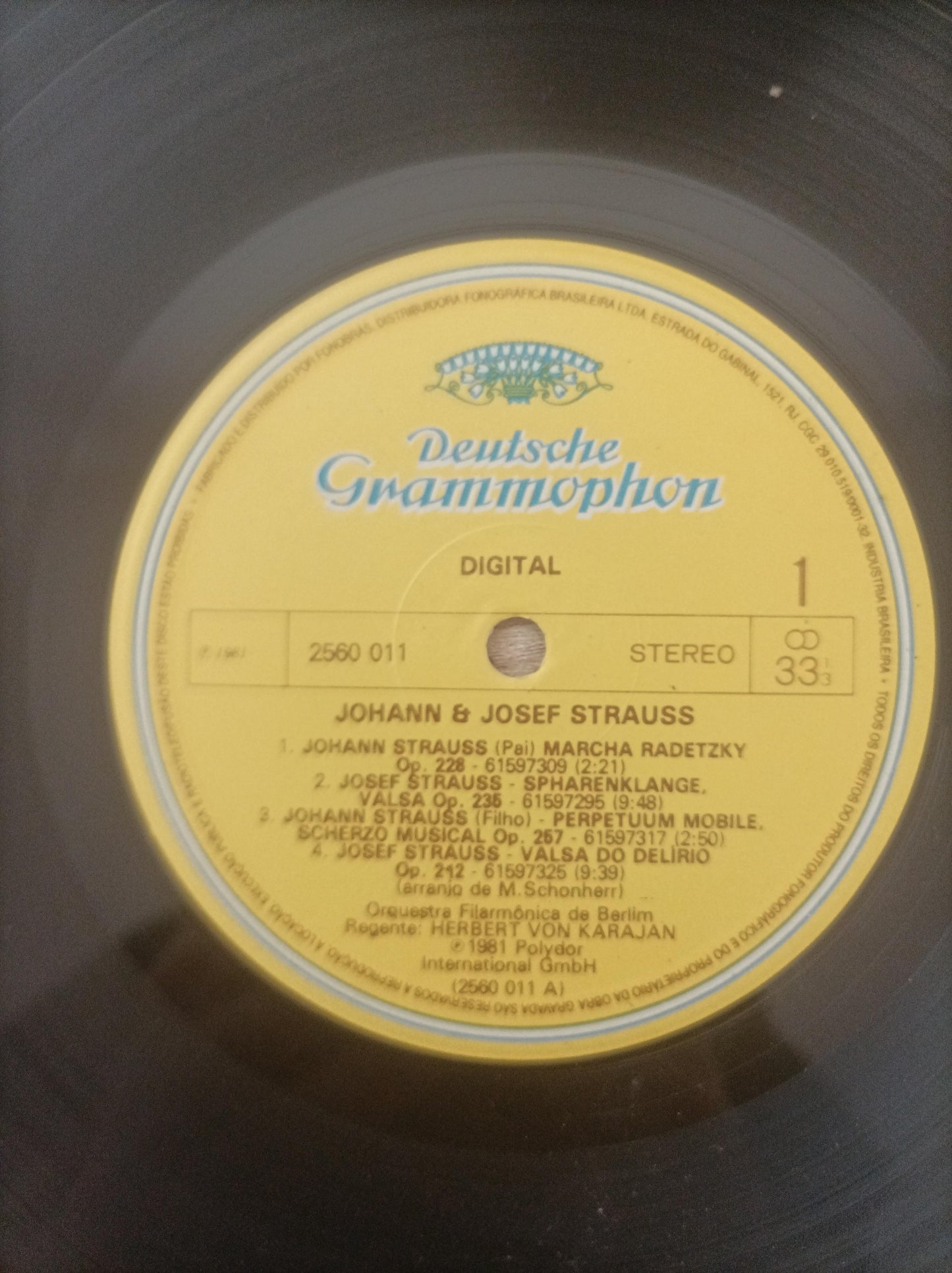Lp Vinil Berliner Philharmonik Johann & Josef Triplo Encarte