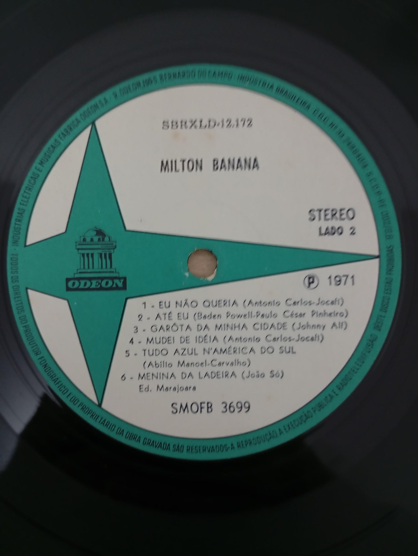 Disco Vinil 1971 Milton Banana A