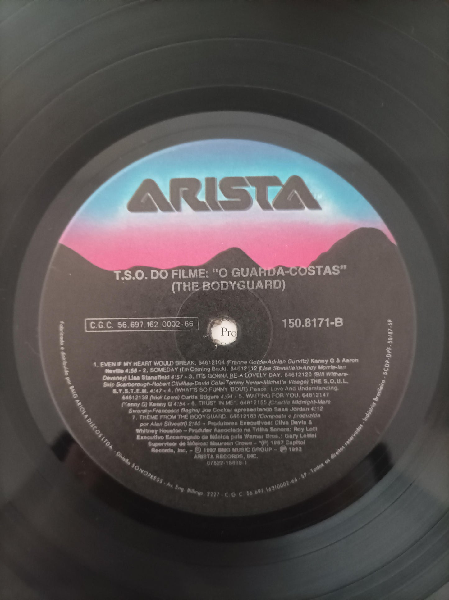 Disco Vinil The Bodyguard O Guarda-Costas Com Encarte A